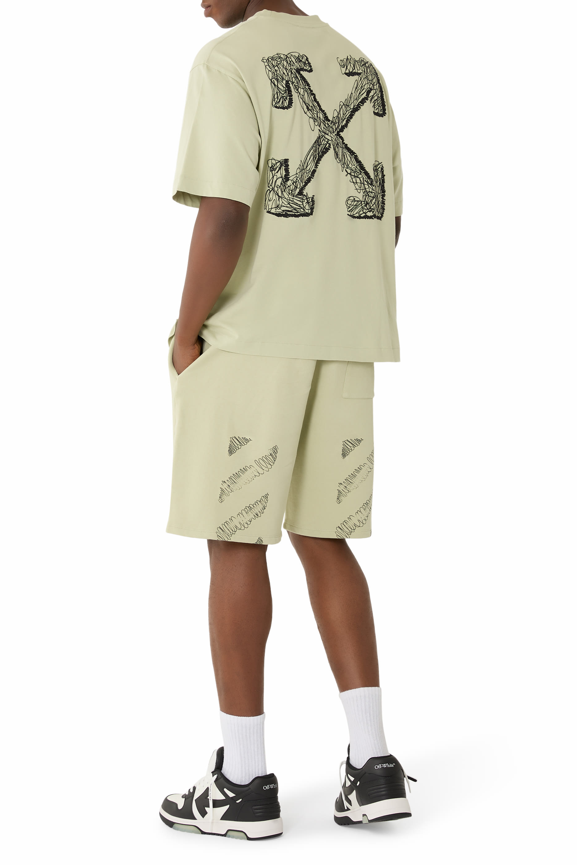 تيشيرت سكيت سكريبل بشعار الماركة