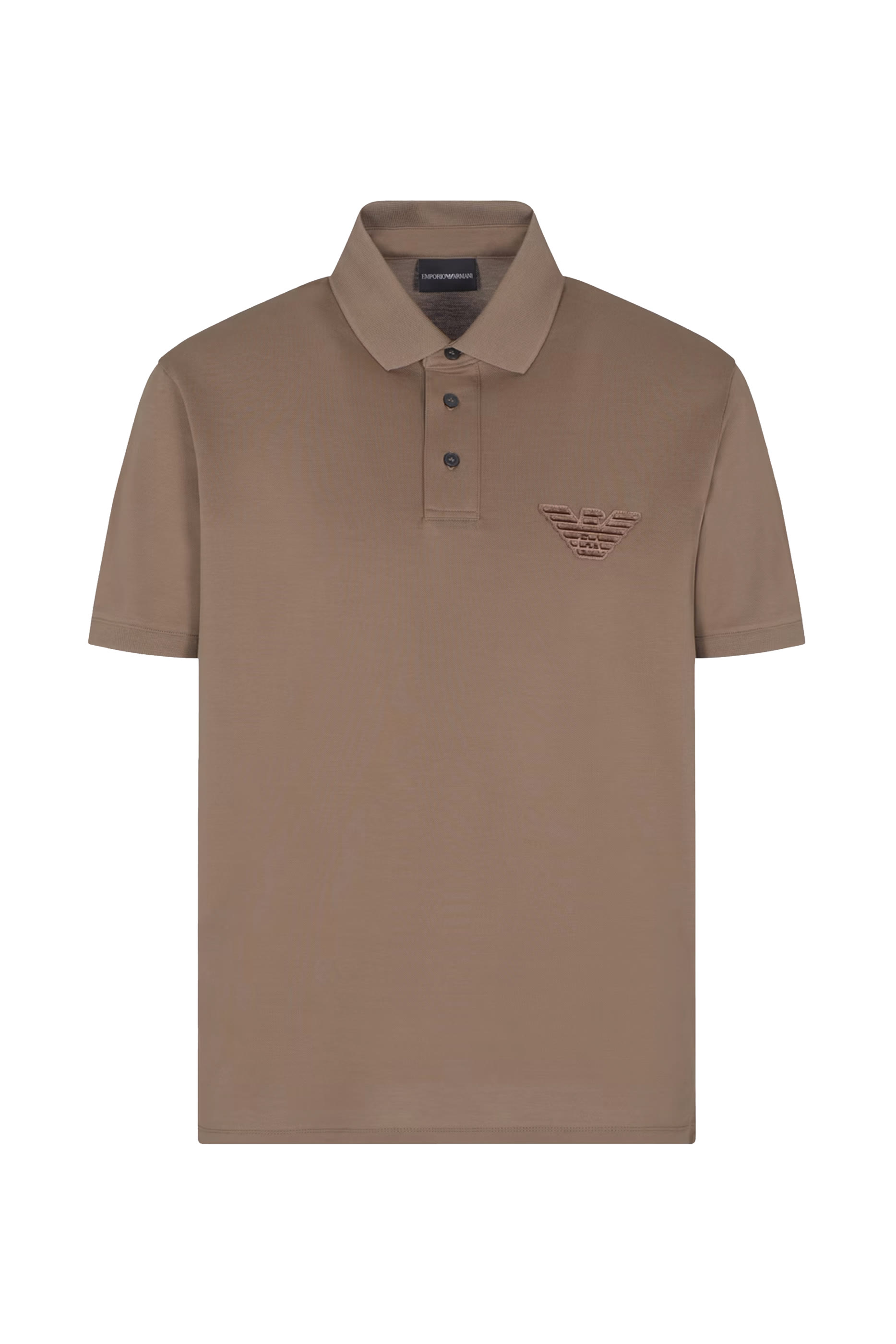 Eagle Patch Piqué Jersey Polo Shirt