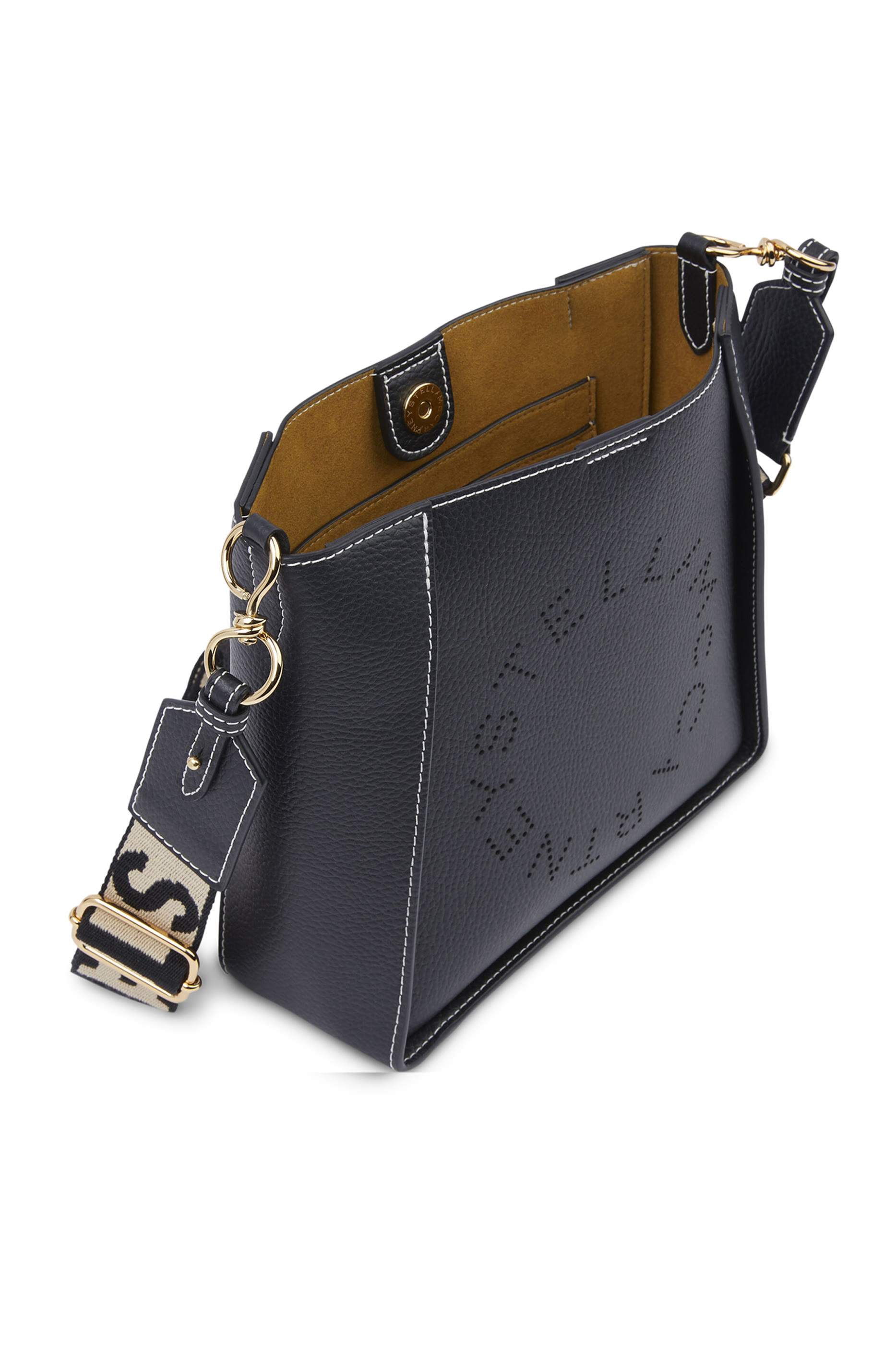 حقيبة كتف جلد صناعي غير لامع بارز الملمس