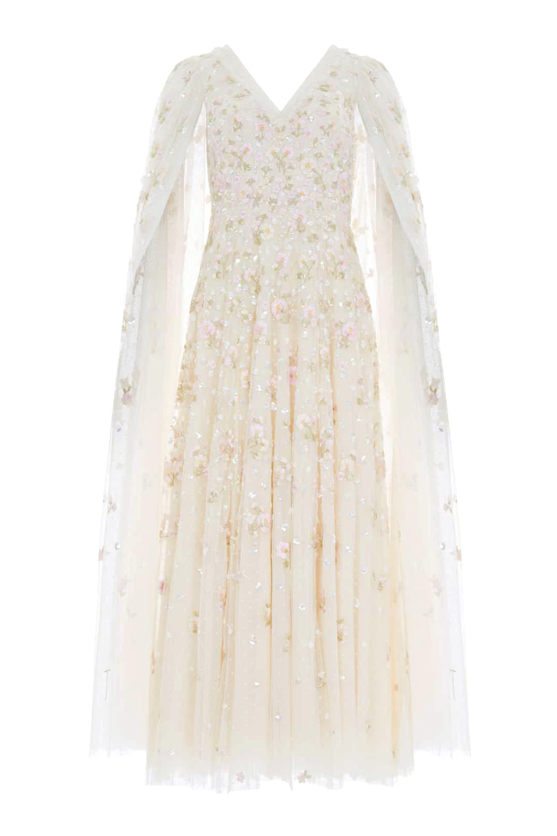 فستان سهرة داليا بطول الكاحل