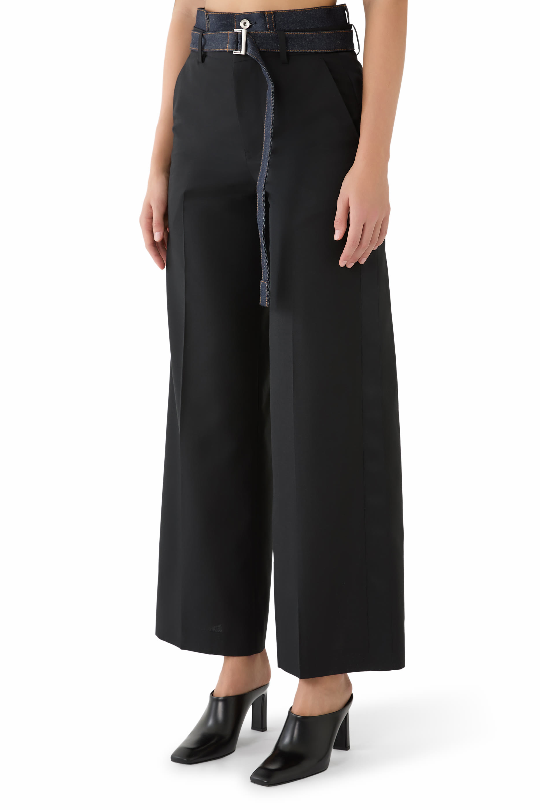 بنطال قماش بدل x دنيم