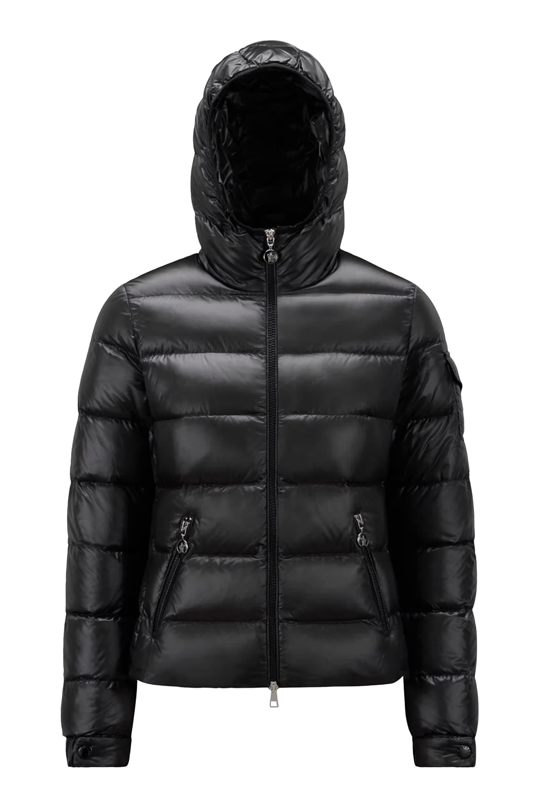 جاكيت غليس قصير مبطن بغطاء للرأس