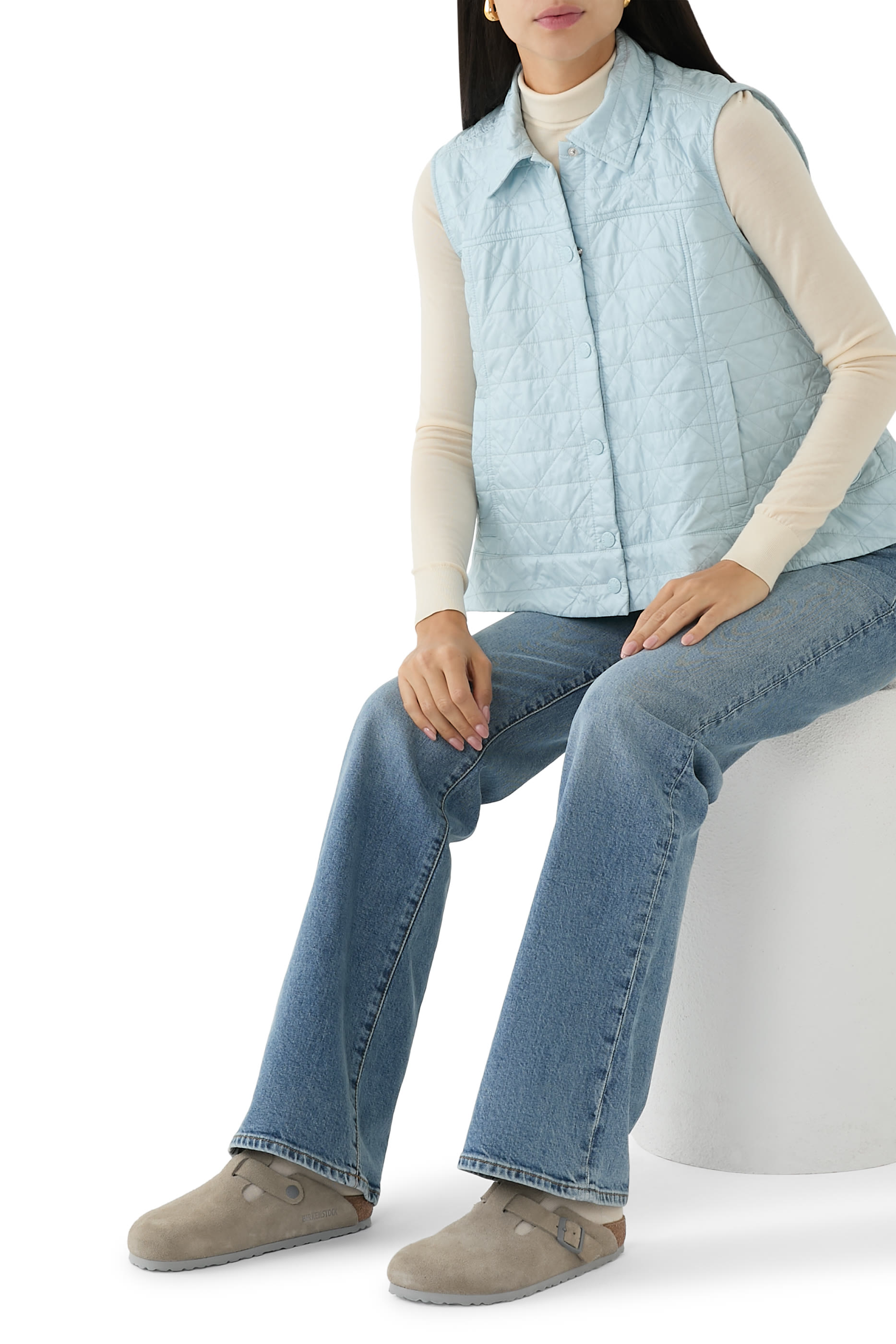 حذاء بوستن مفتوح من الخلف شمواه