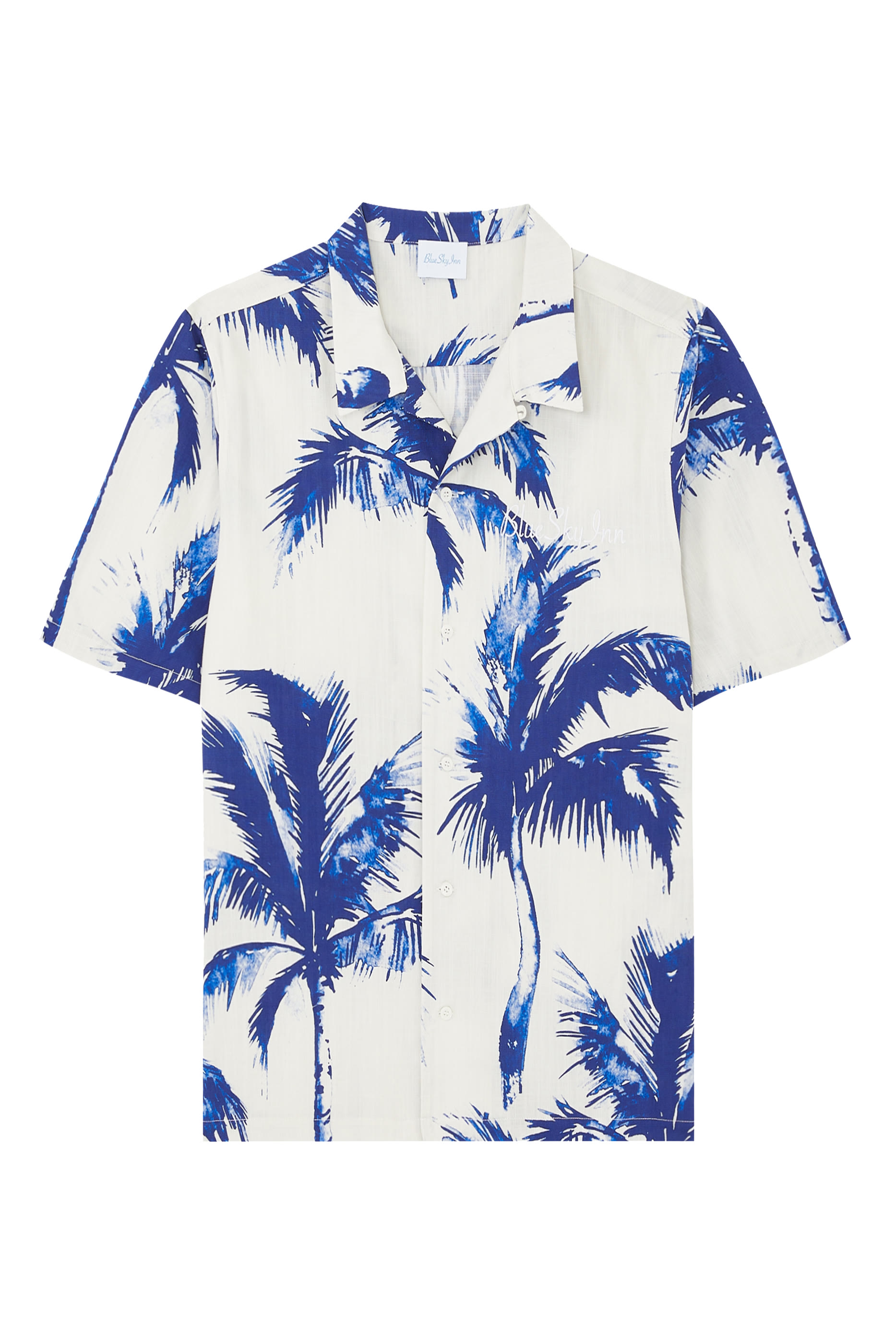 قميص بنقشة شجر نخيل كتان