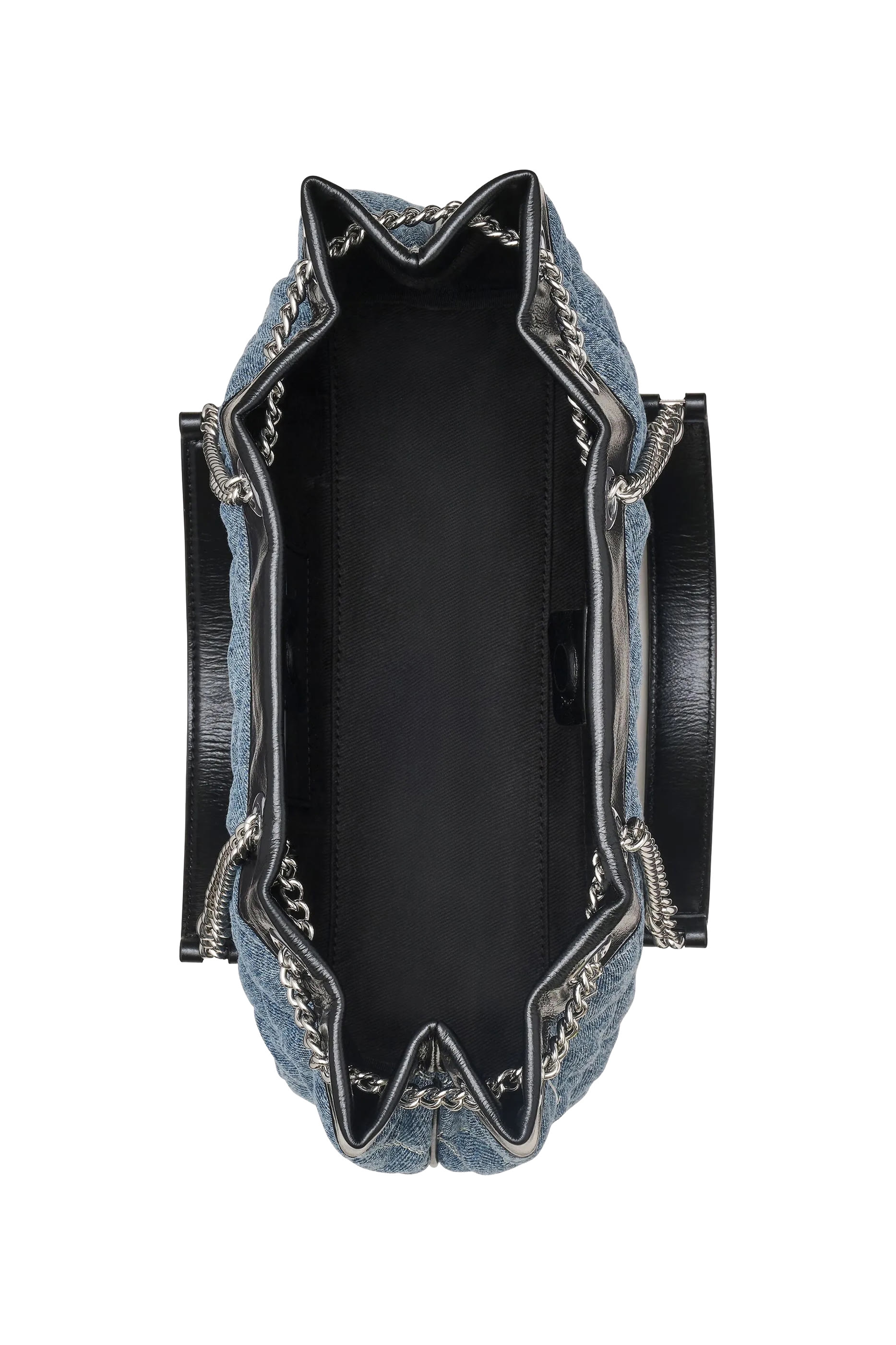 حقيبة ساك بسلسلة دينم مبطن