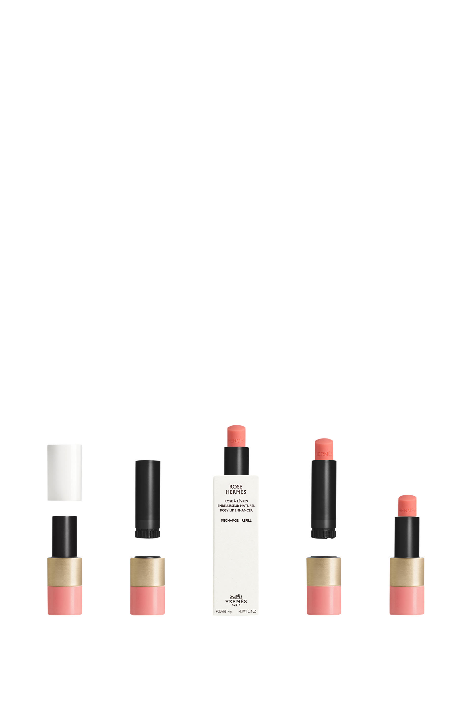  وردي Hermès, أنبوب إعادة التعبئة الخاصّ بمعزّز الشفاه الوردي