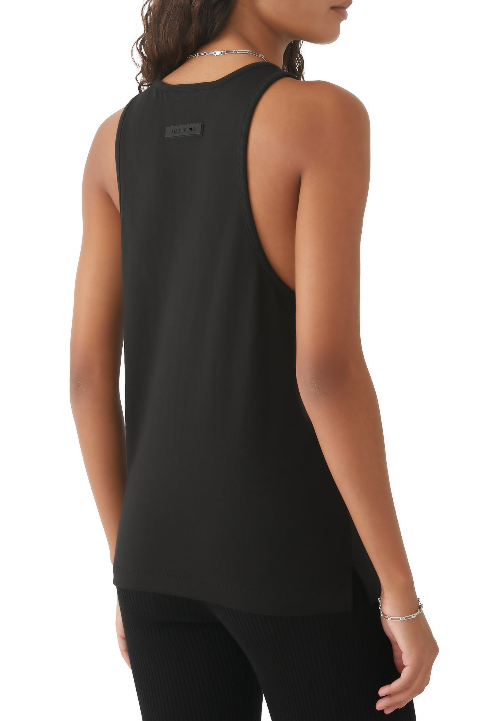 بلوزة بلا أكمام بشعار الماركة