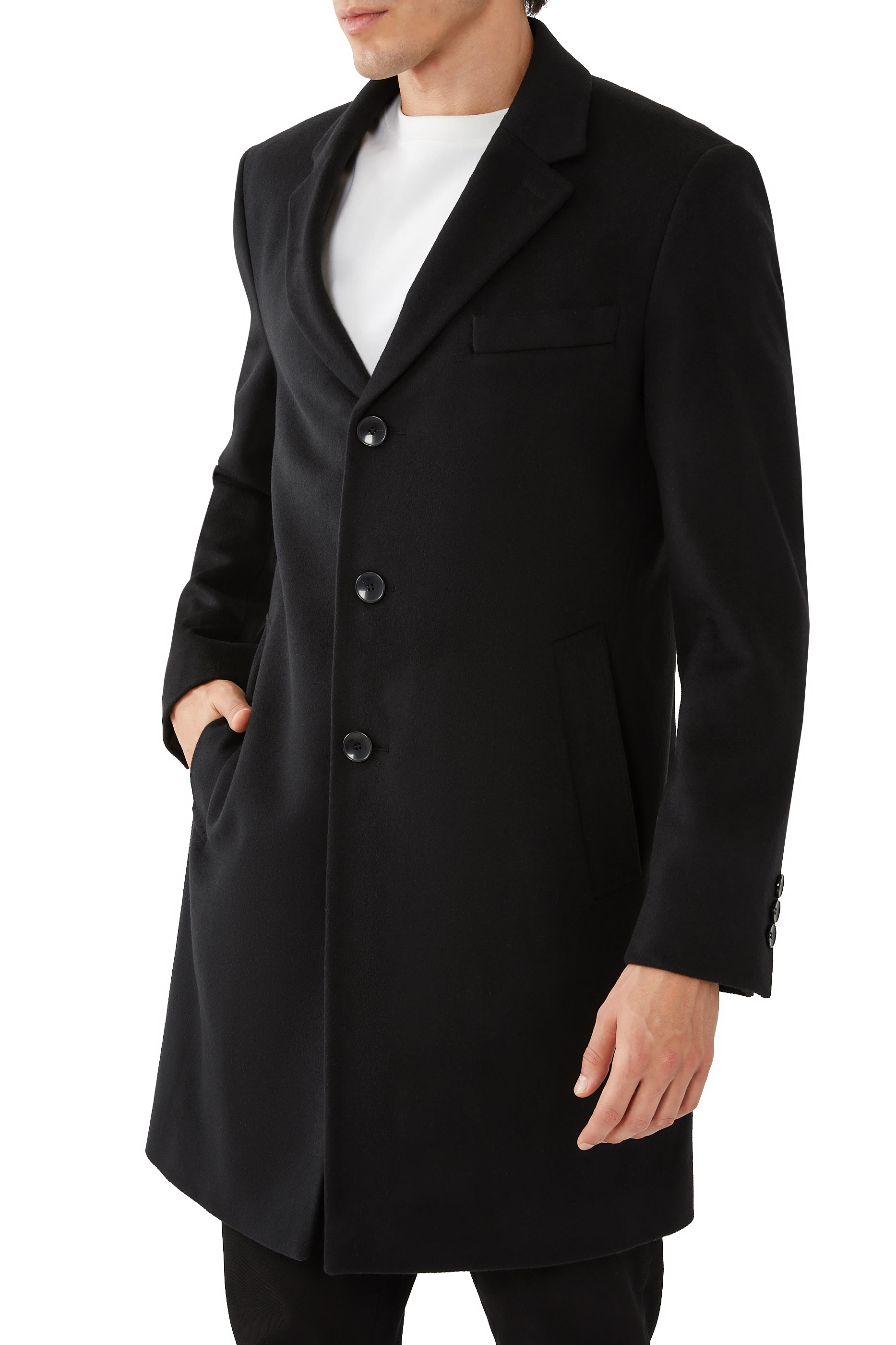 Slim-Fit Wool and Cashmere Coat