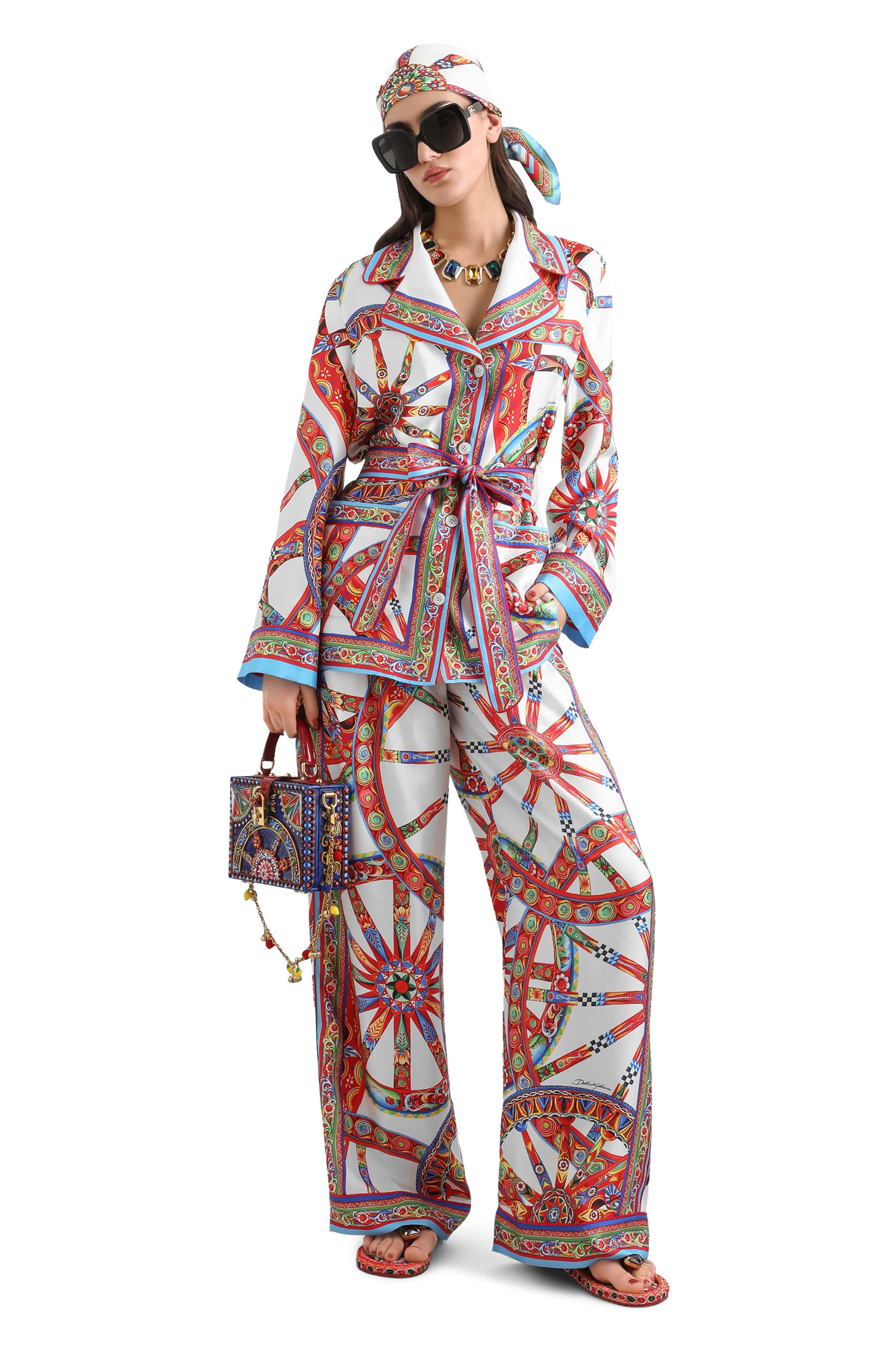 Majolica-Print Vanity Shirt