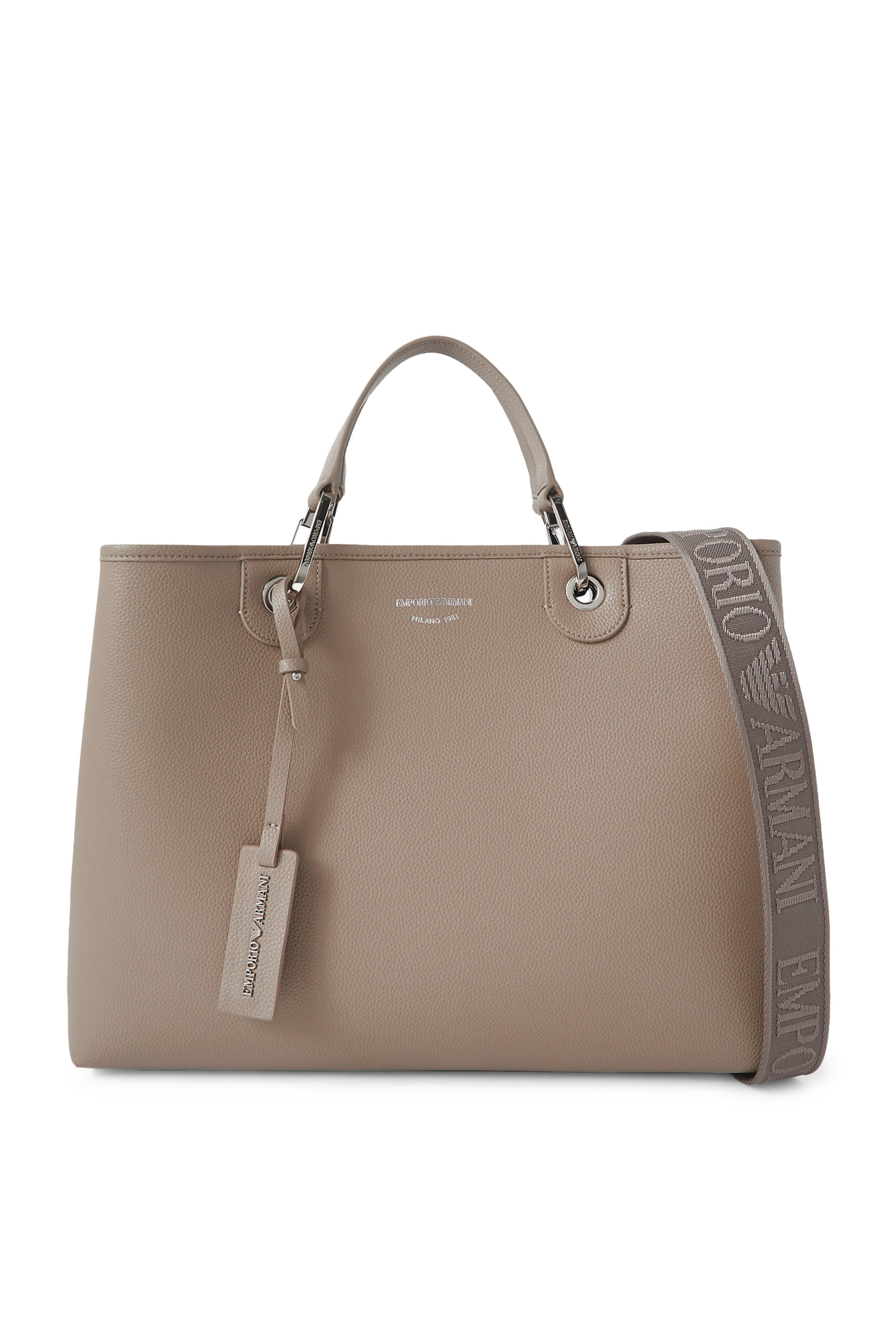 حقيبة يد بشعار الماركة