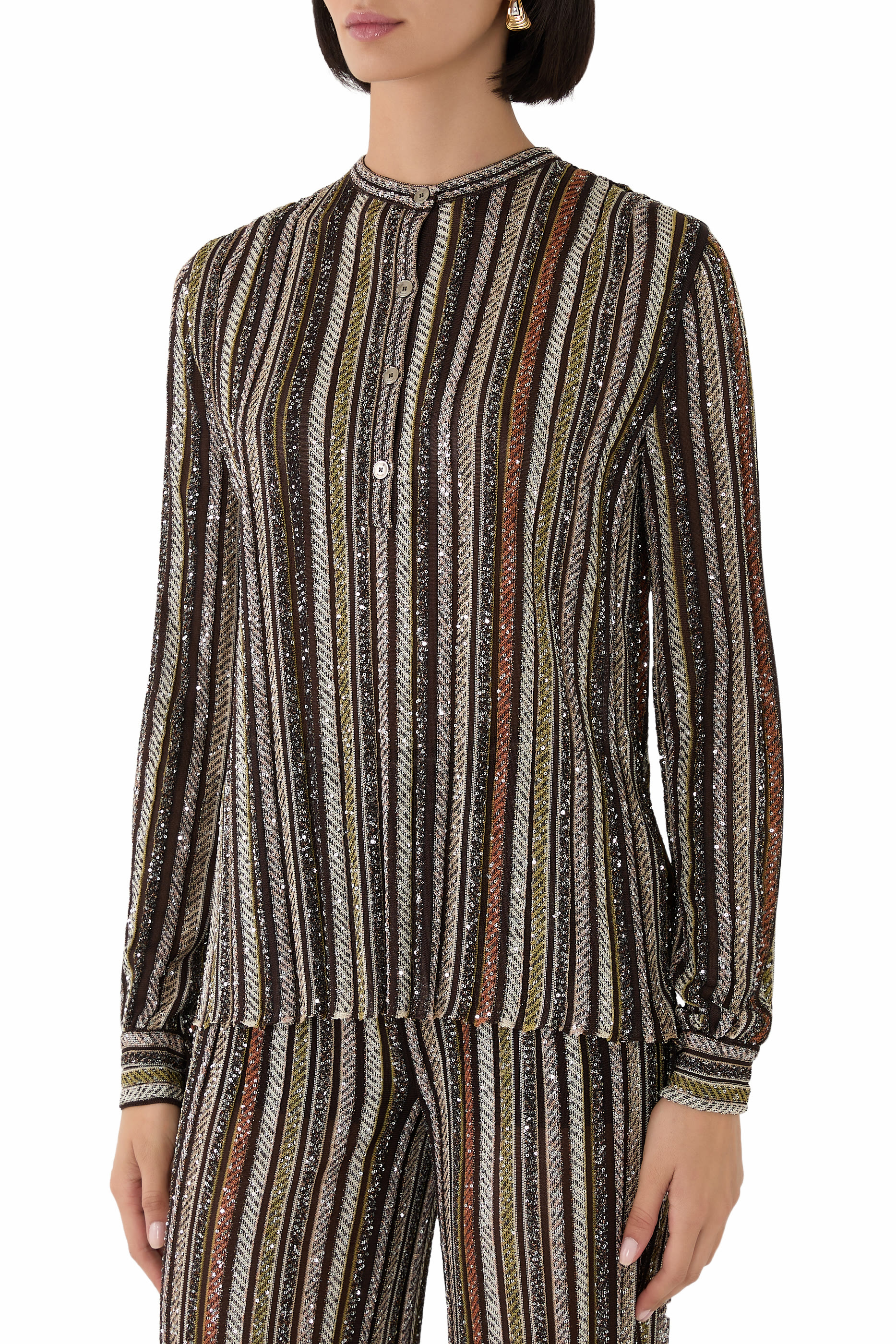 بلوزة هينلي بياقة صينية