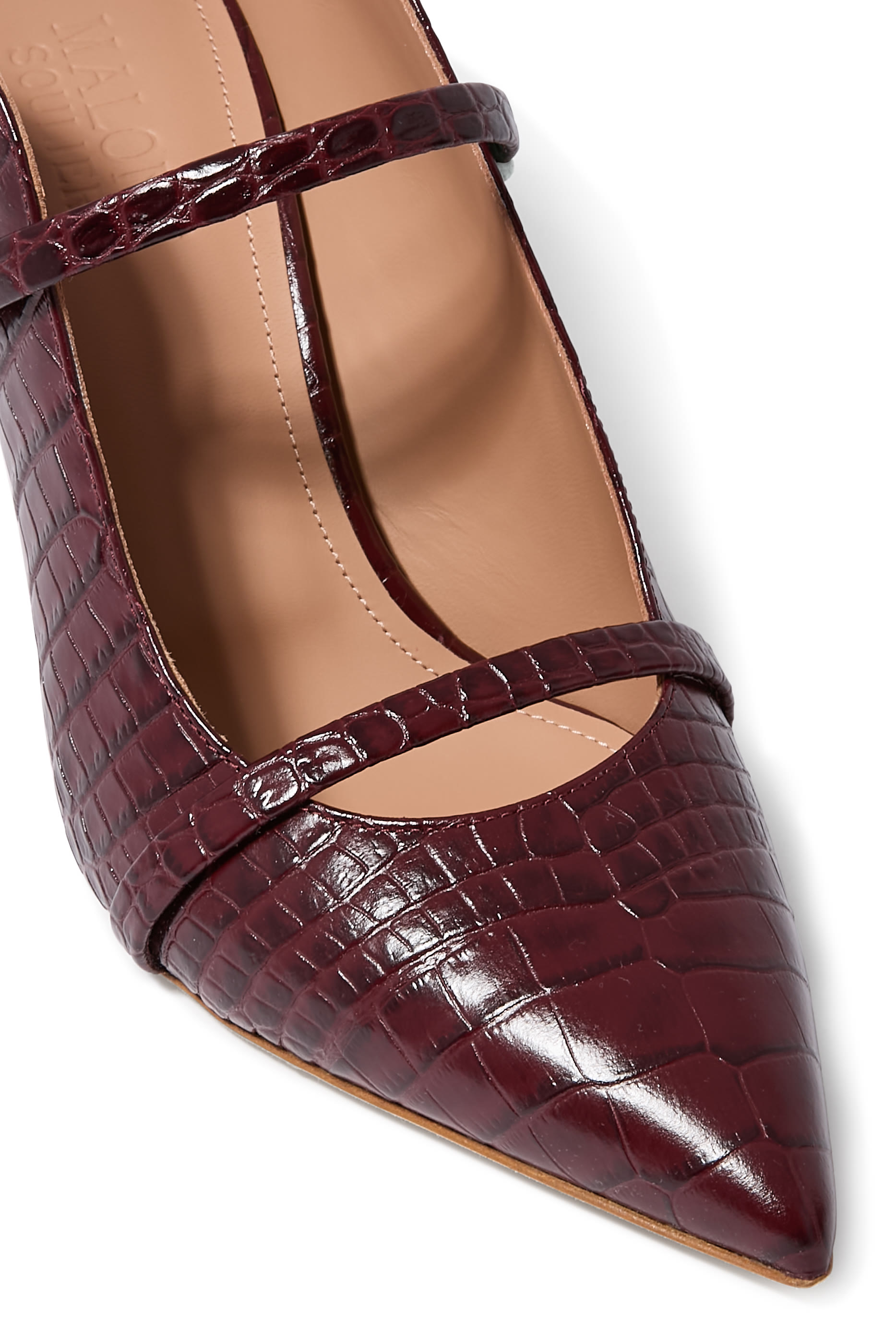 حذاء مرين مفتوح من الخلف بسيرين جلد