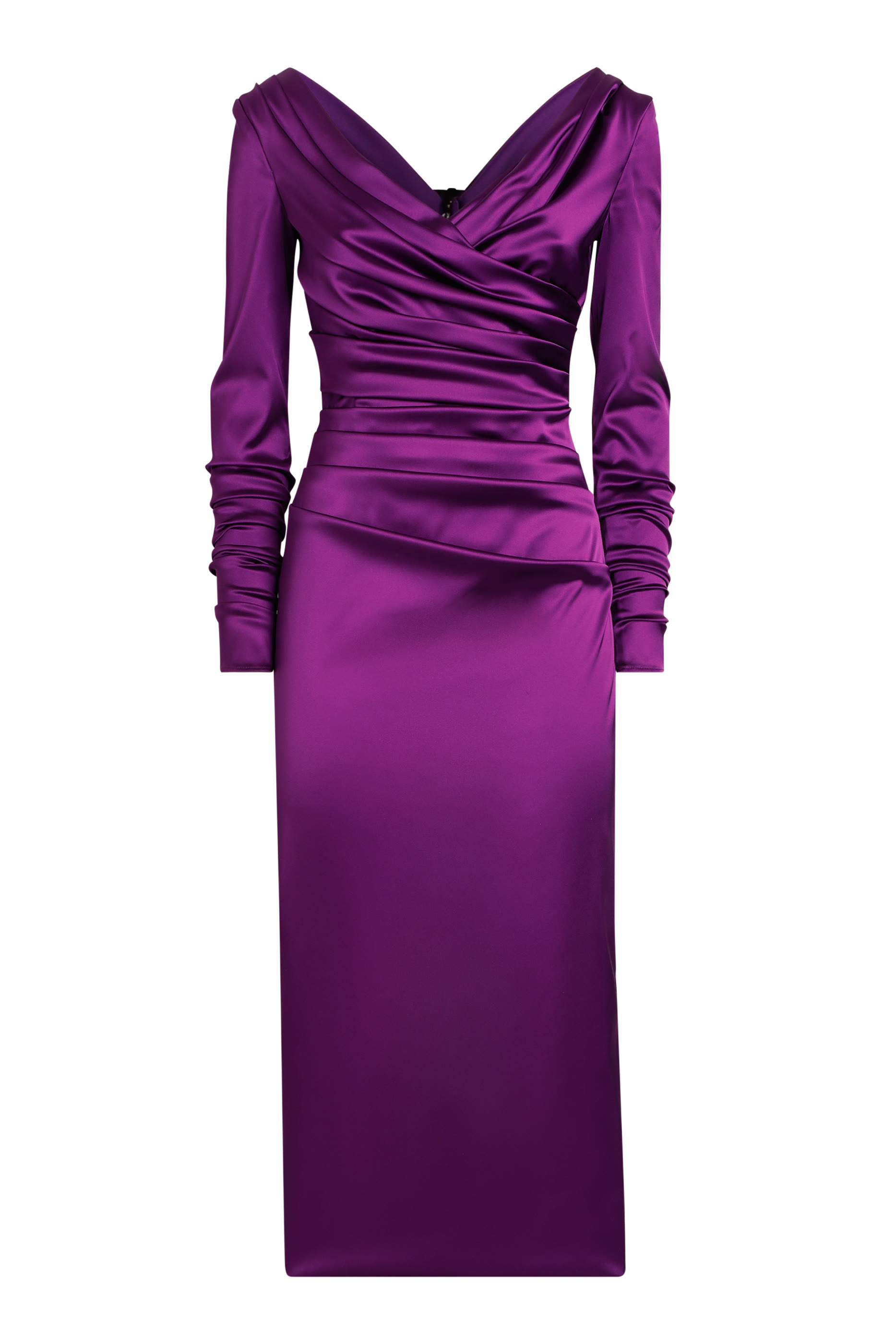 فستان ساتان مطاطي