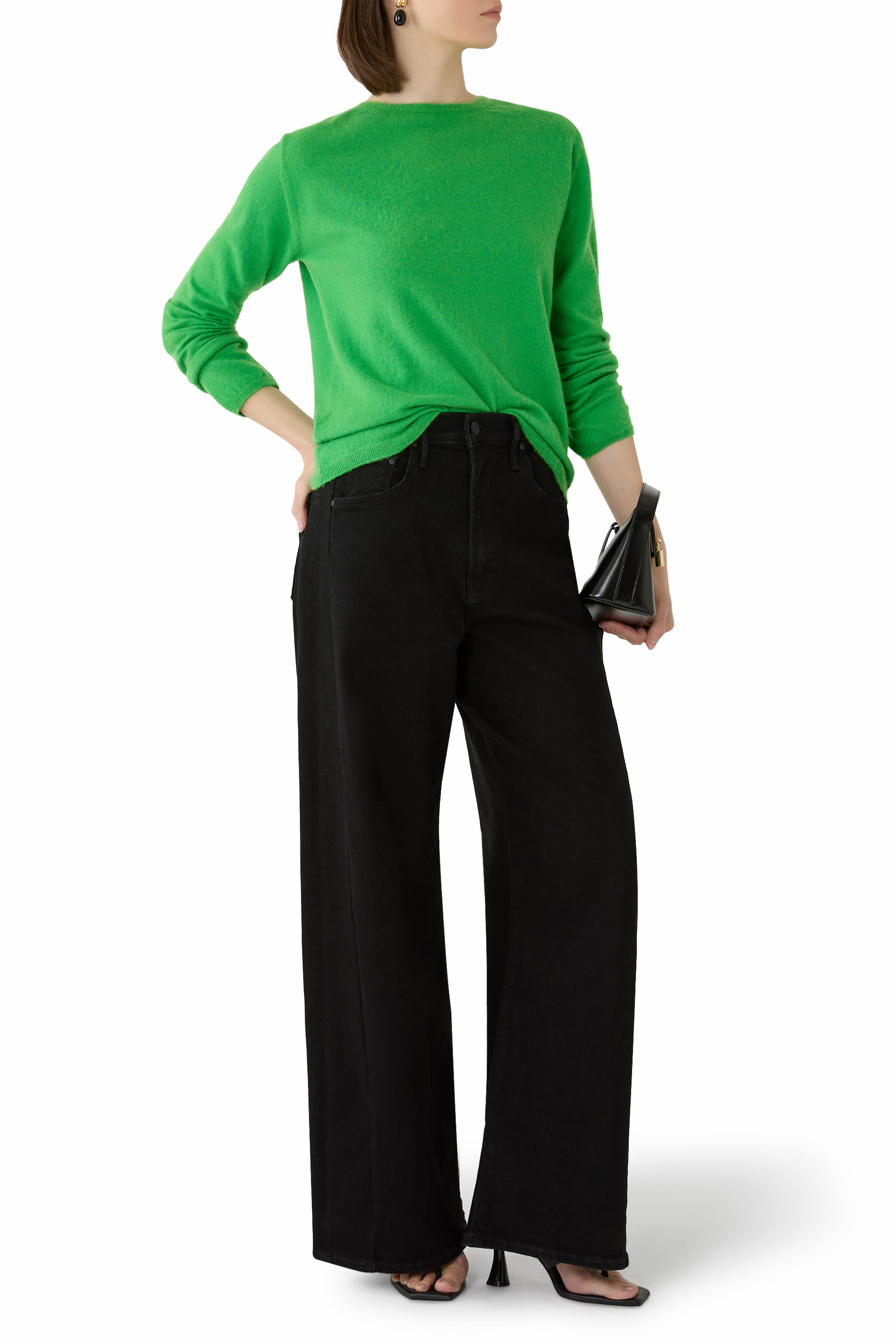 Pipe-Dream Zip Sneak Jeans