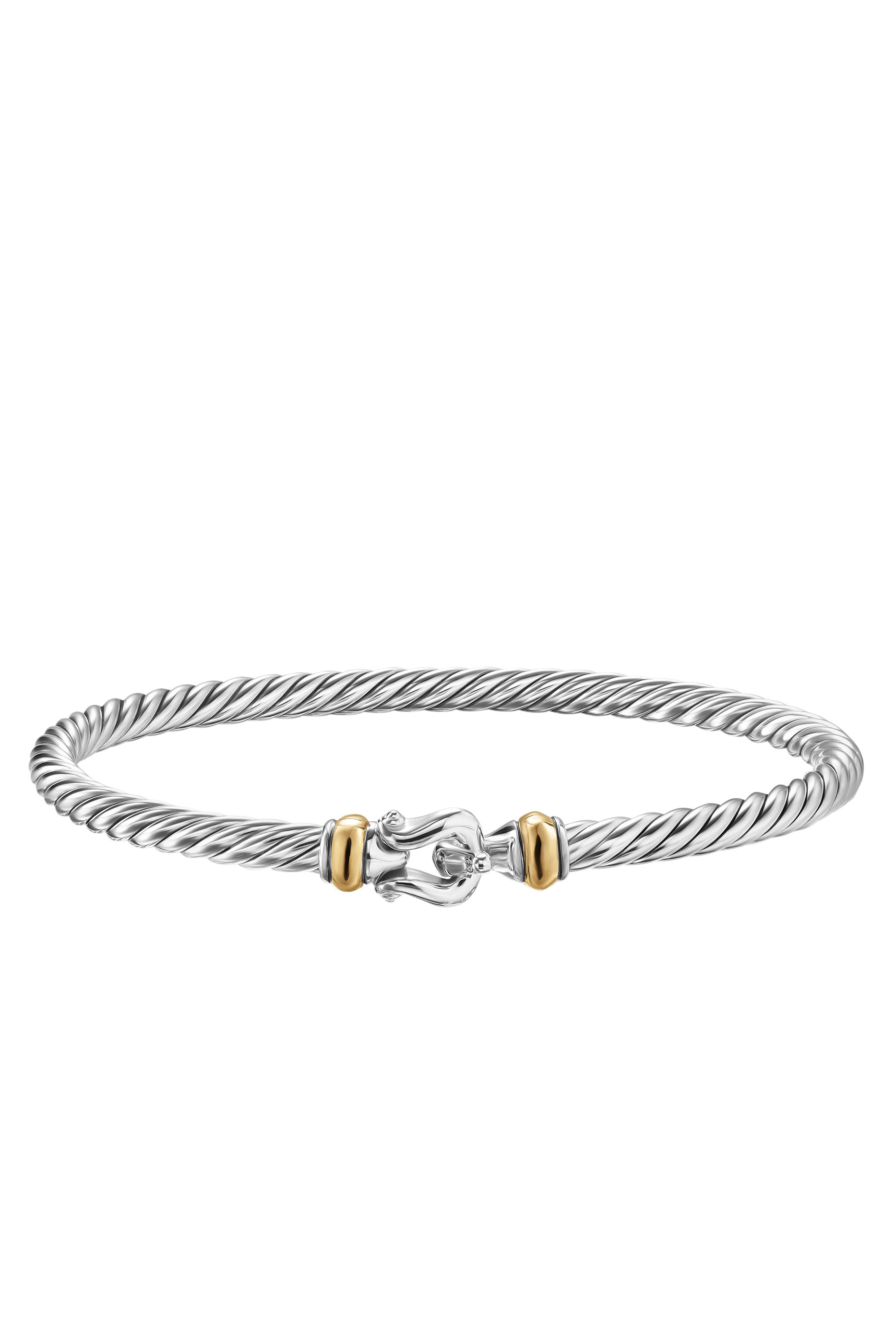 Cable Flex&reg; Buckle Bracelet, Sterling Silver & 14K Yellow Gold