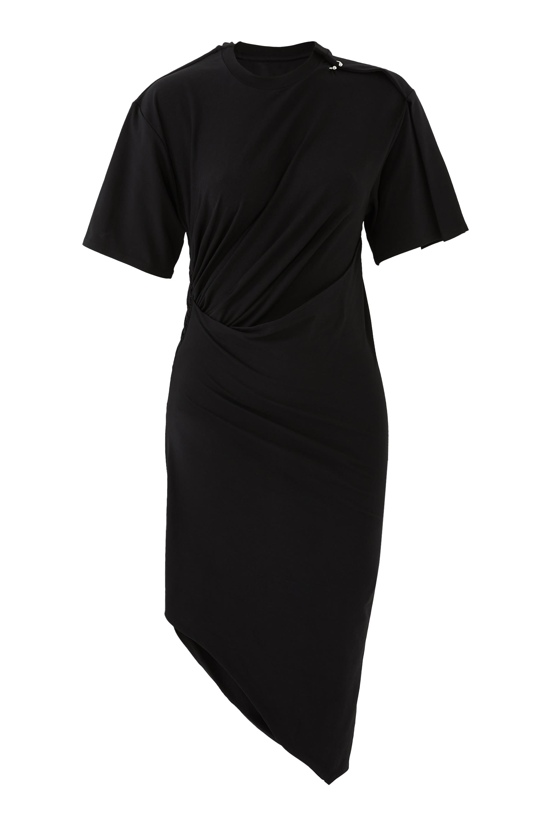 فستان قصير بطيات