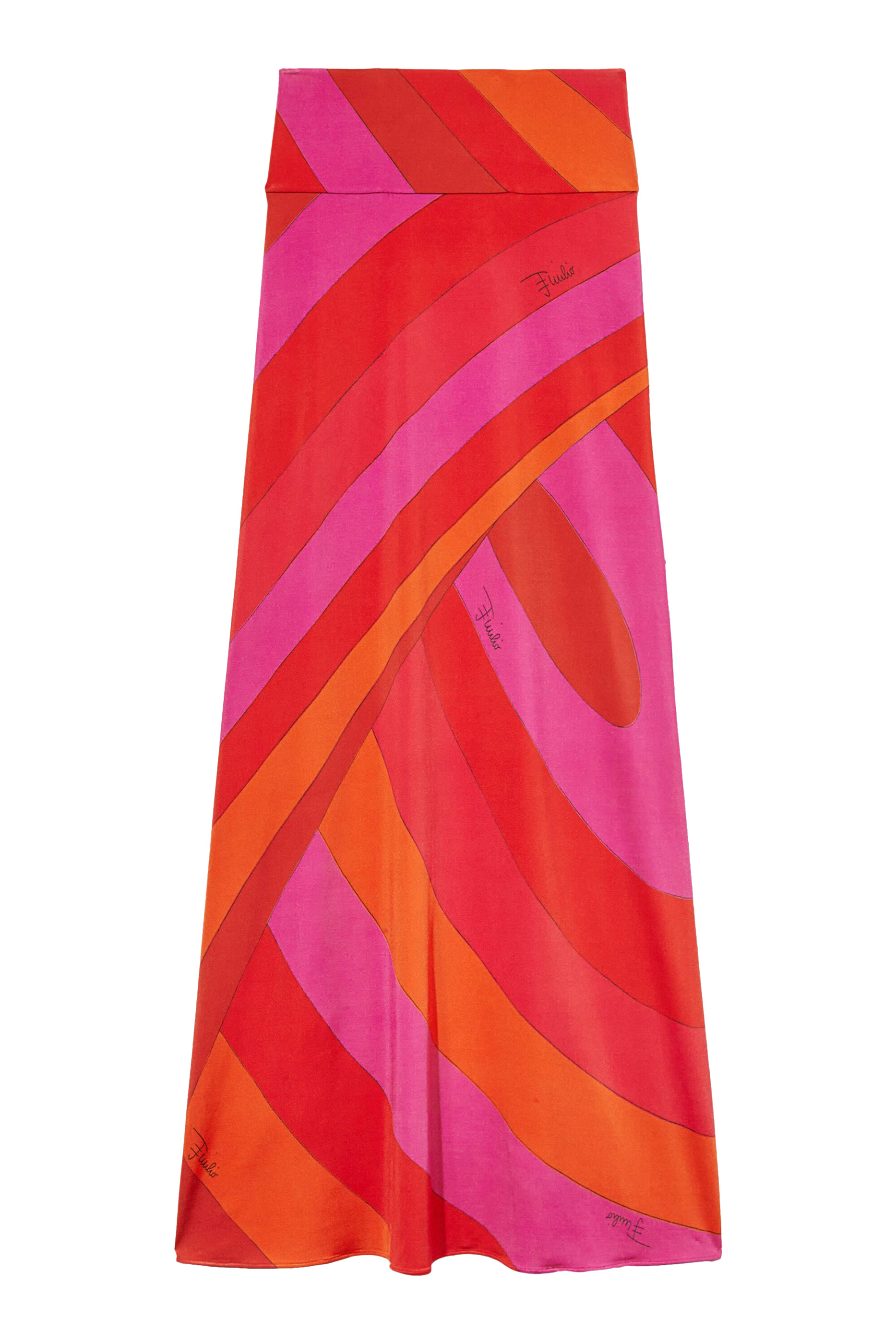 تنورة بطبعة إيرايد وشعار الماركة