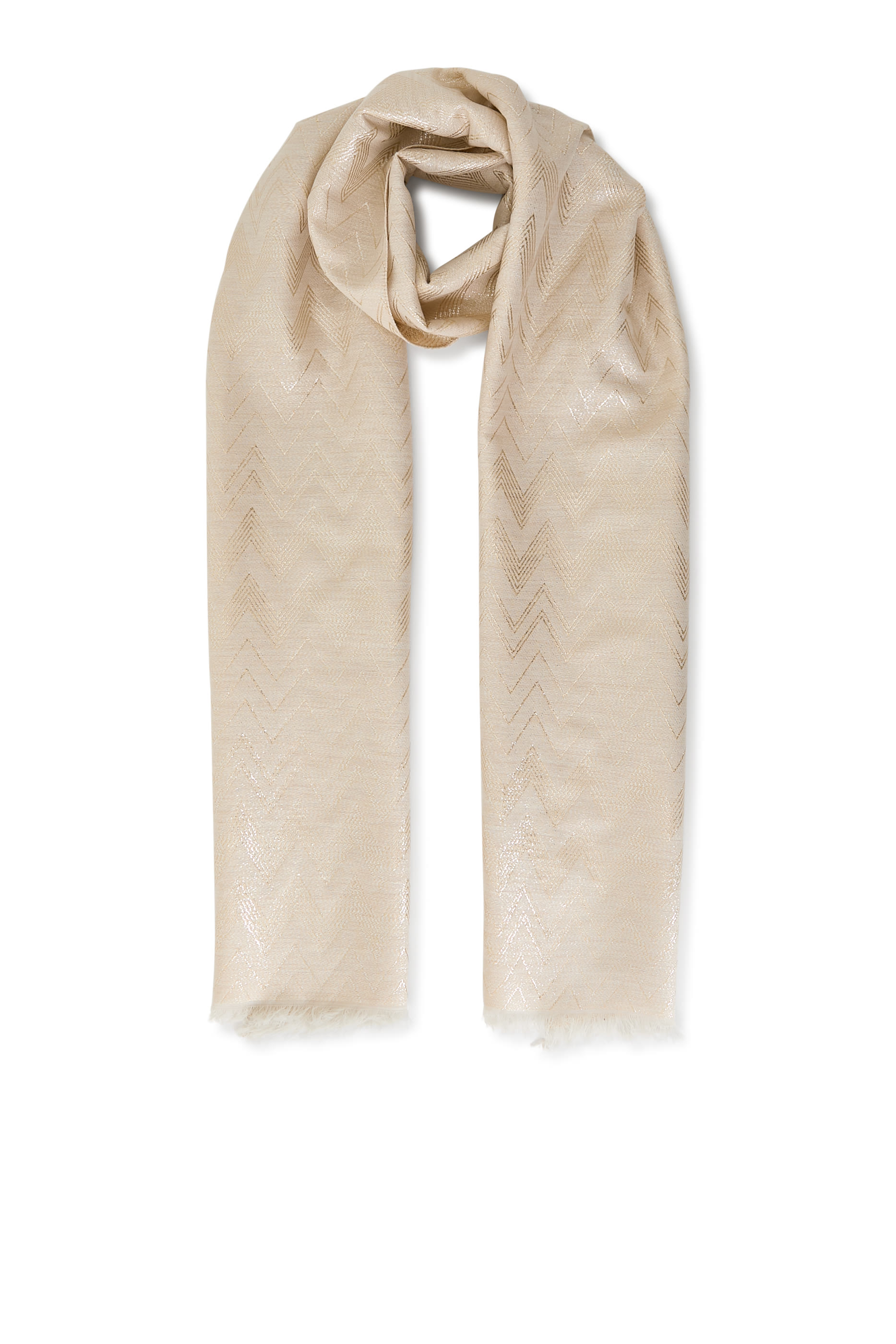 وشاح بنقشة متعرجة