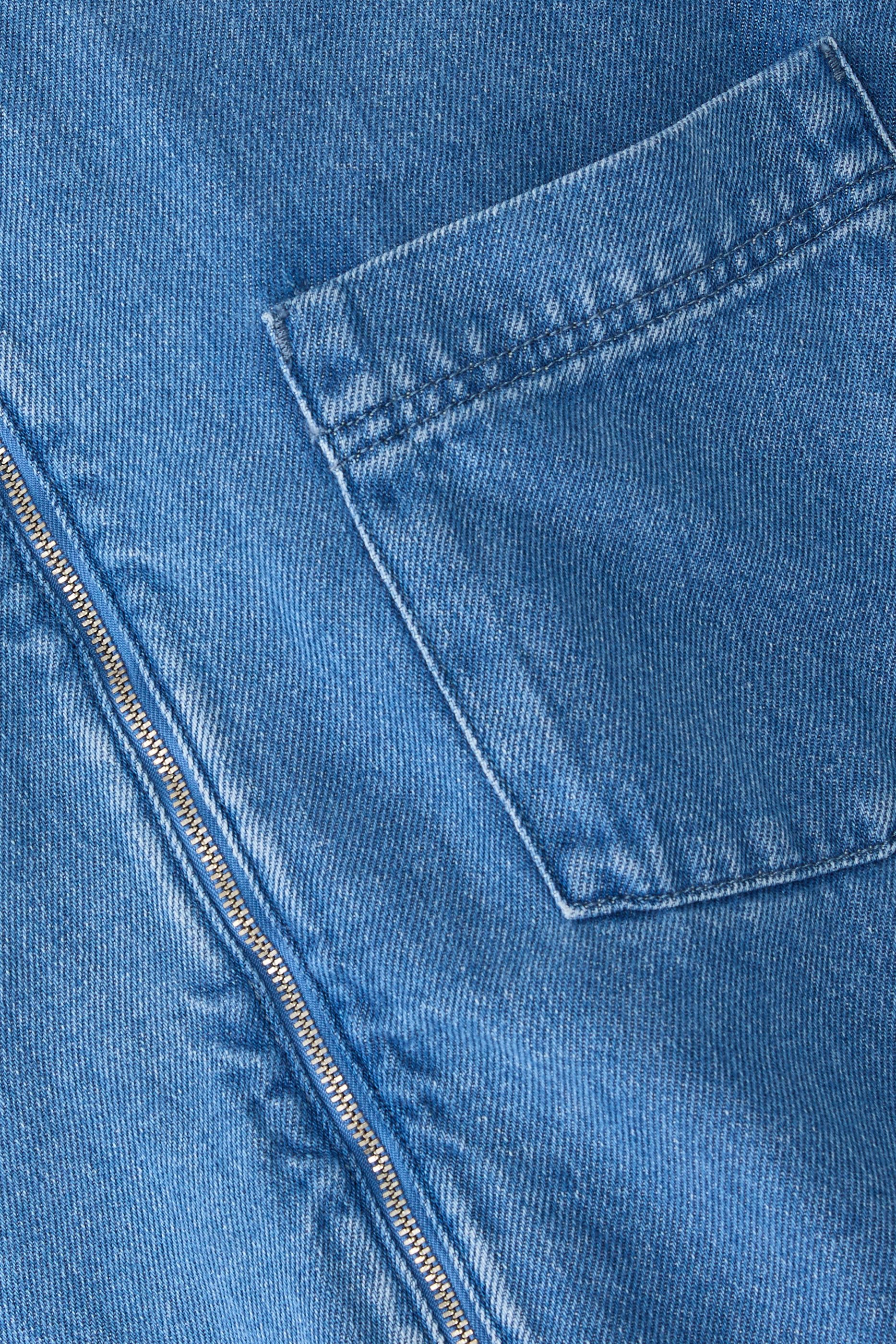 قميص زاين بسحاب دنيم