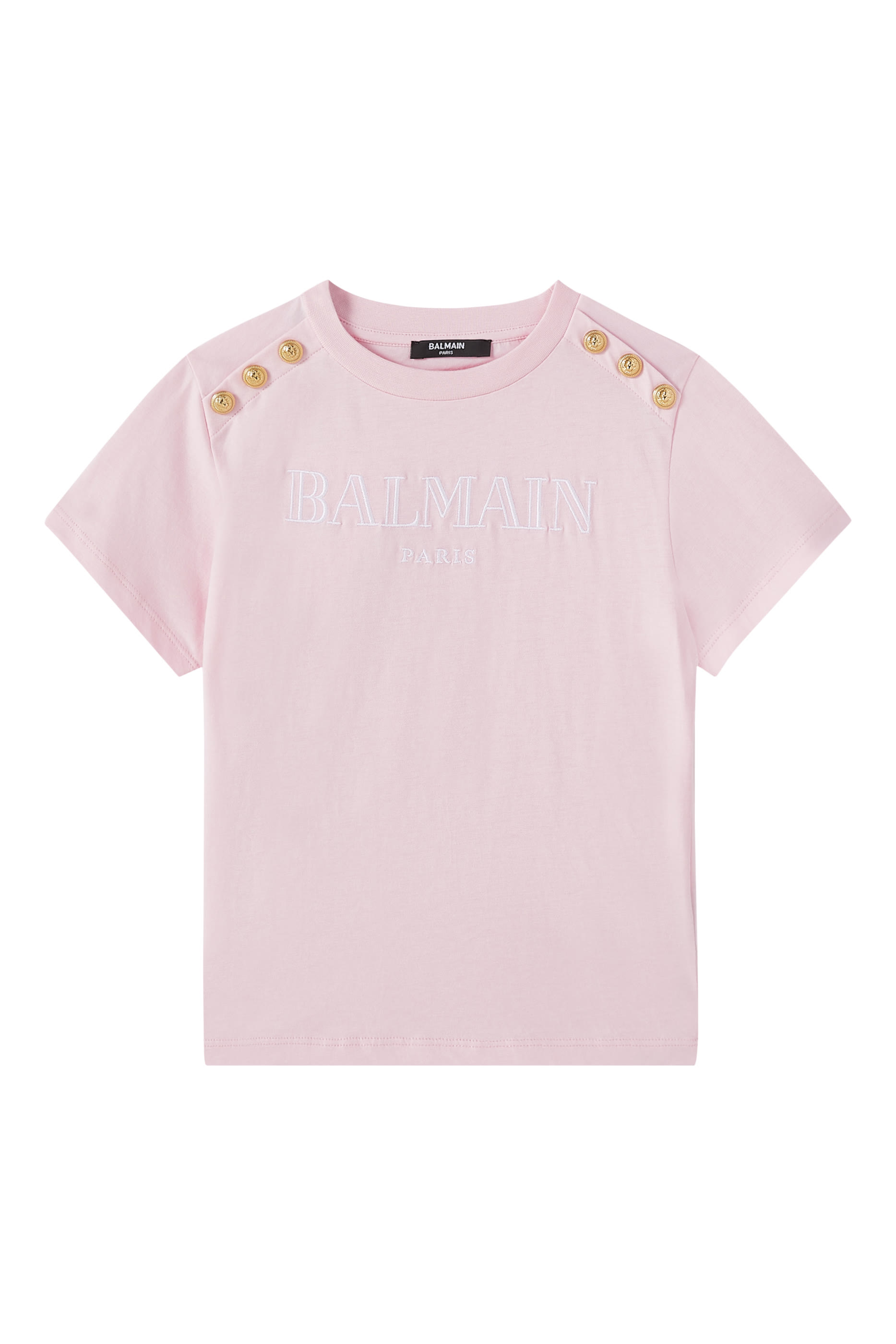 تيشيرت بشعار الماركة قطن جيرسيه للأطفال