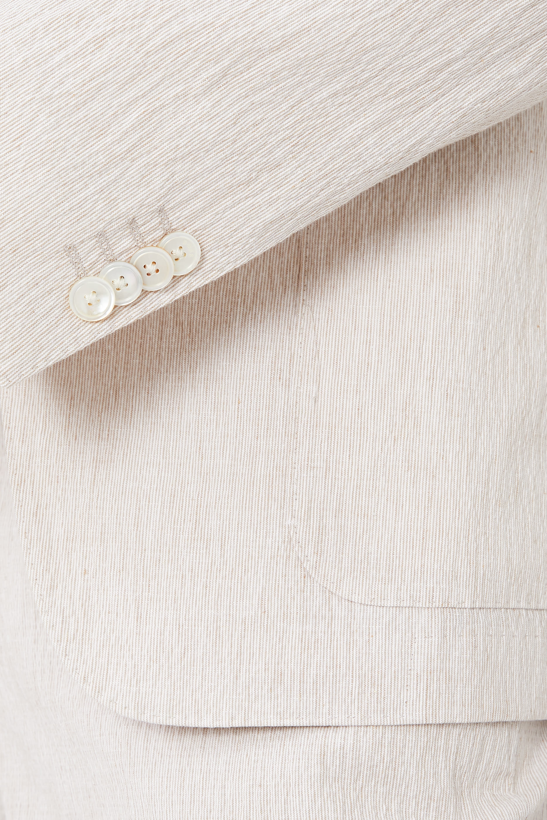 Slim-Fit Linen-Blend Suit, 2-Piece