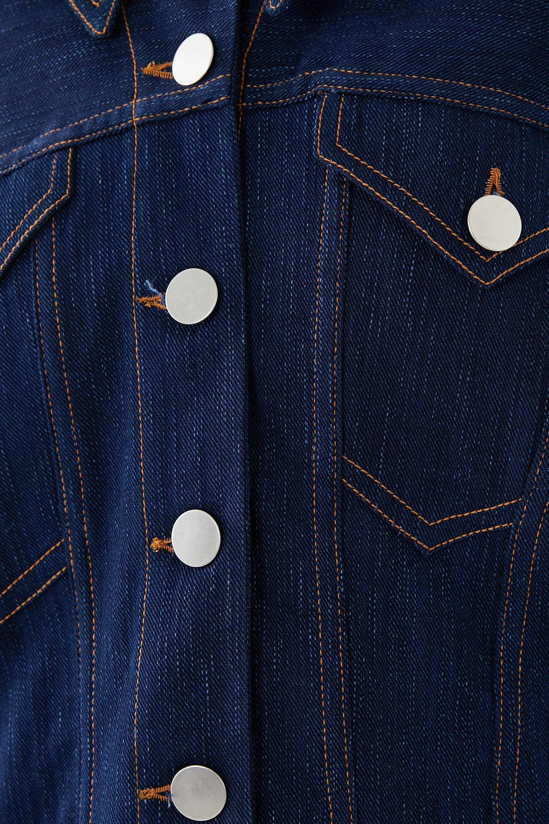 جاكيت دنيم الور بأكمام مفتوحة