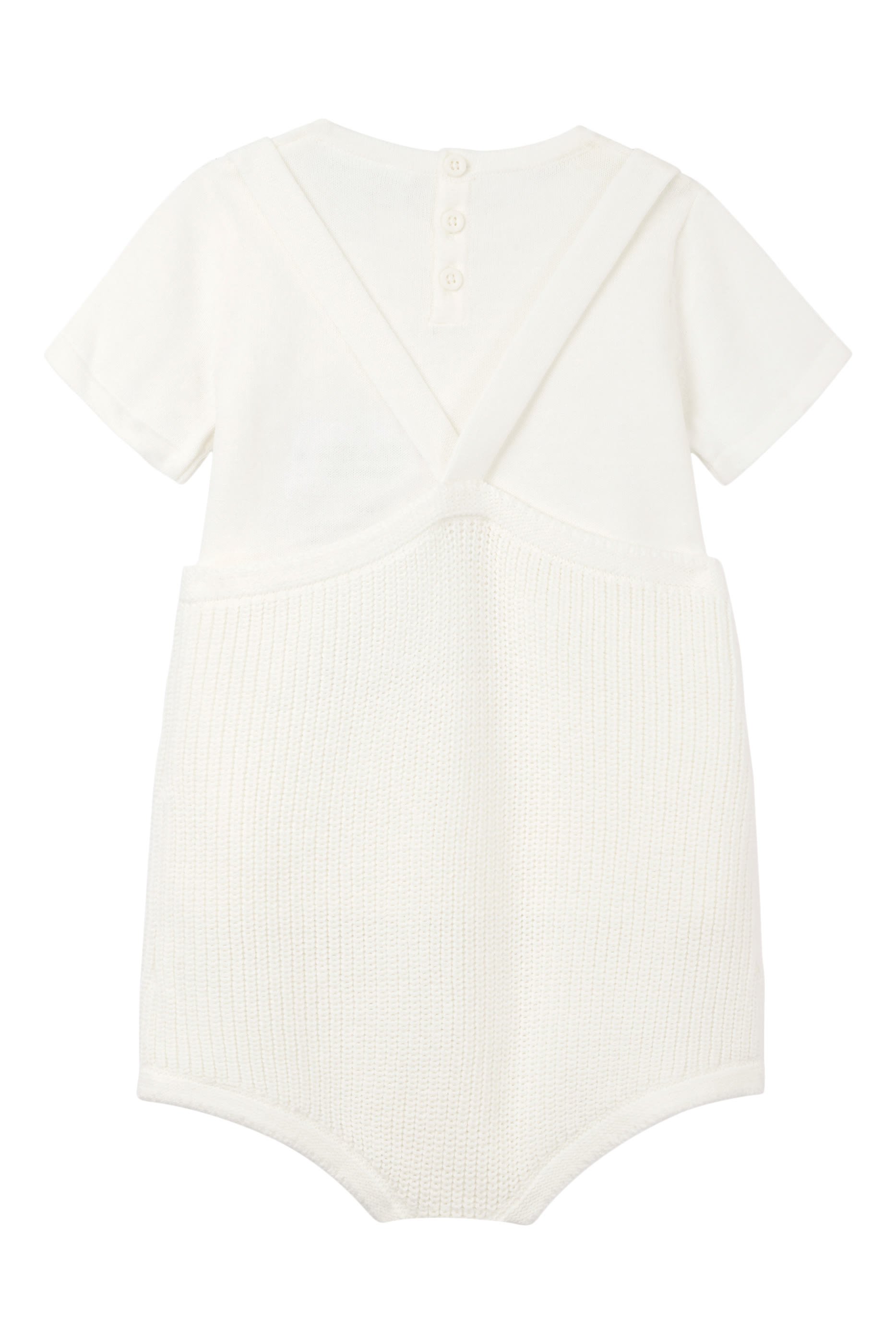 طقم تيشيرت وأفرول منسوج للأطفال