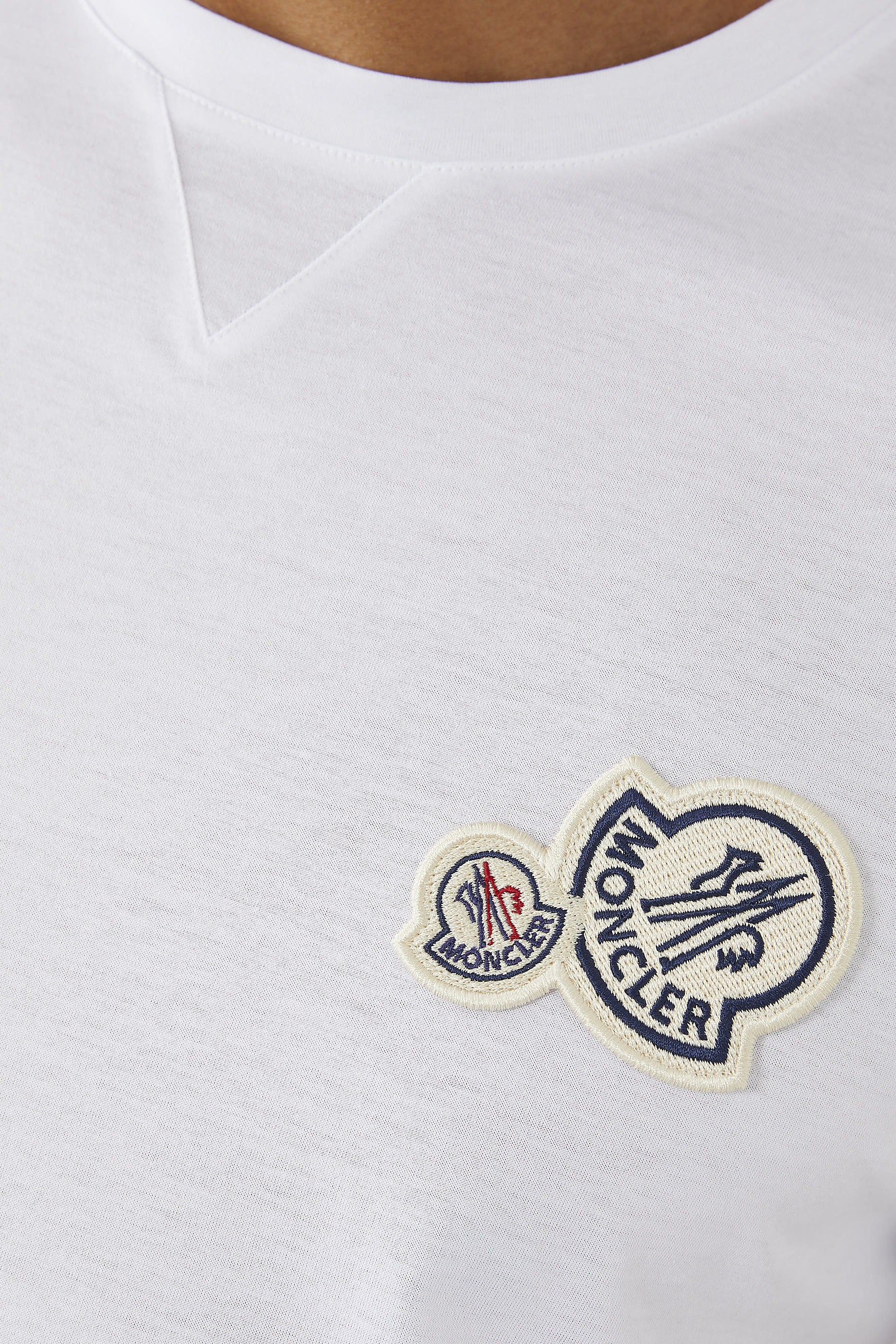 تيشيرت قطن بشعار الماركة مزدوج