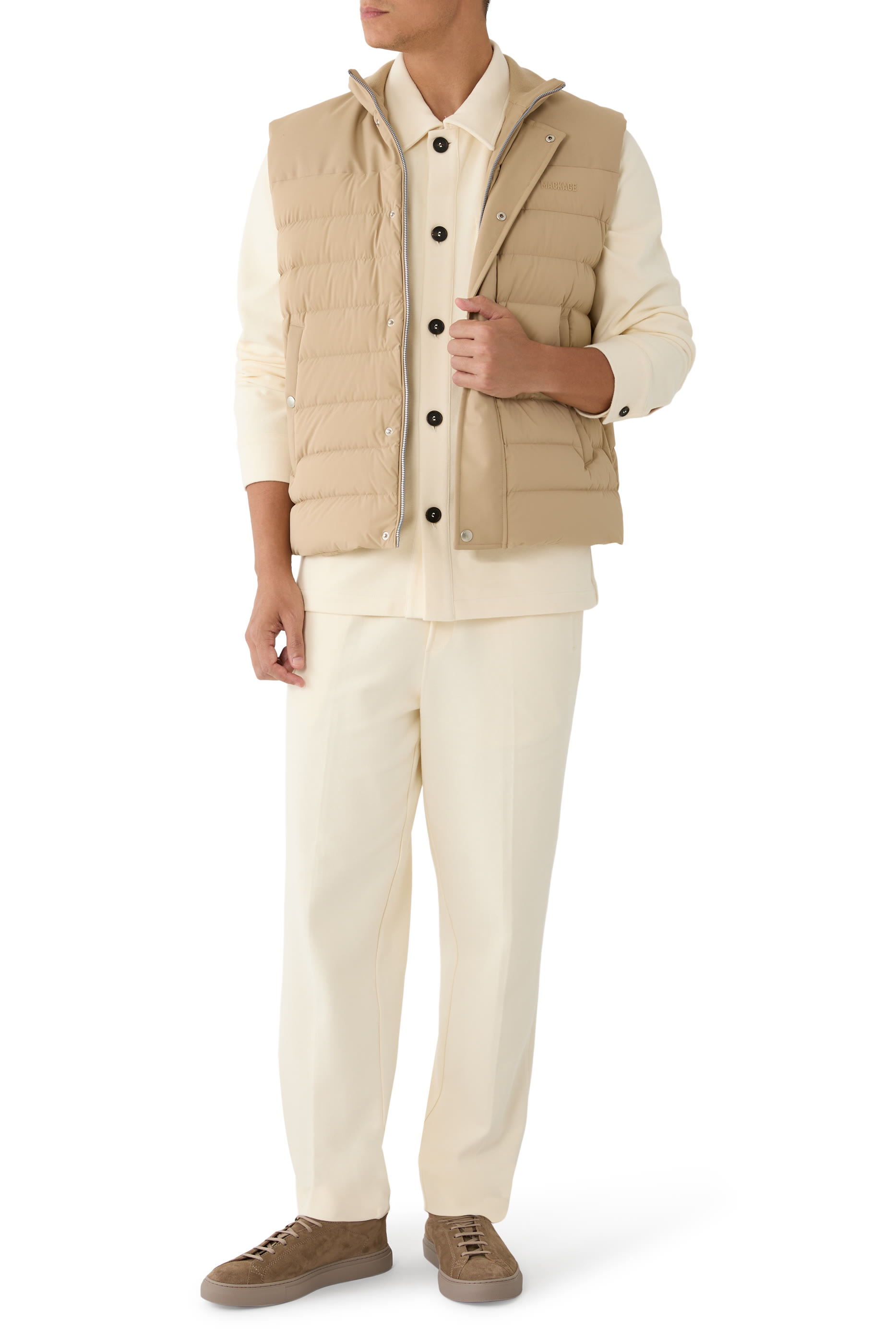 جاكيت بورتر-كيه بنمط قميص نسيج ناعم