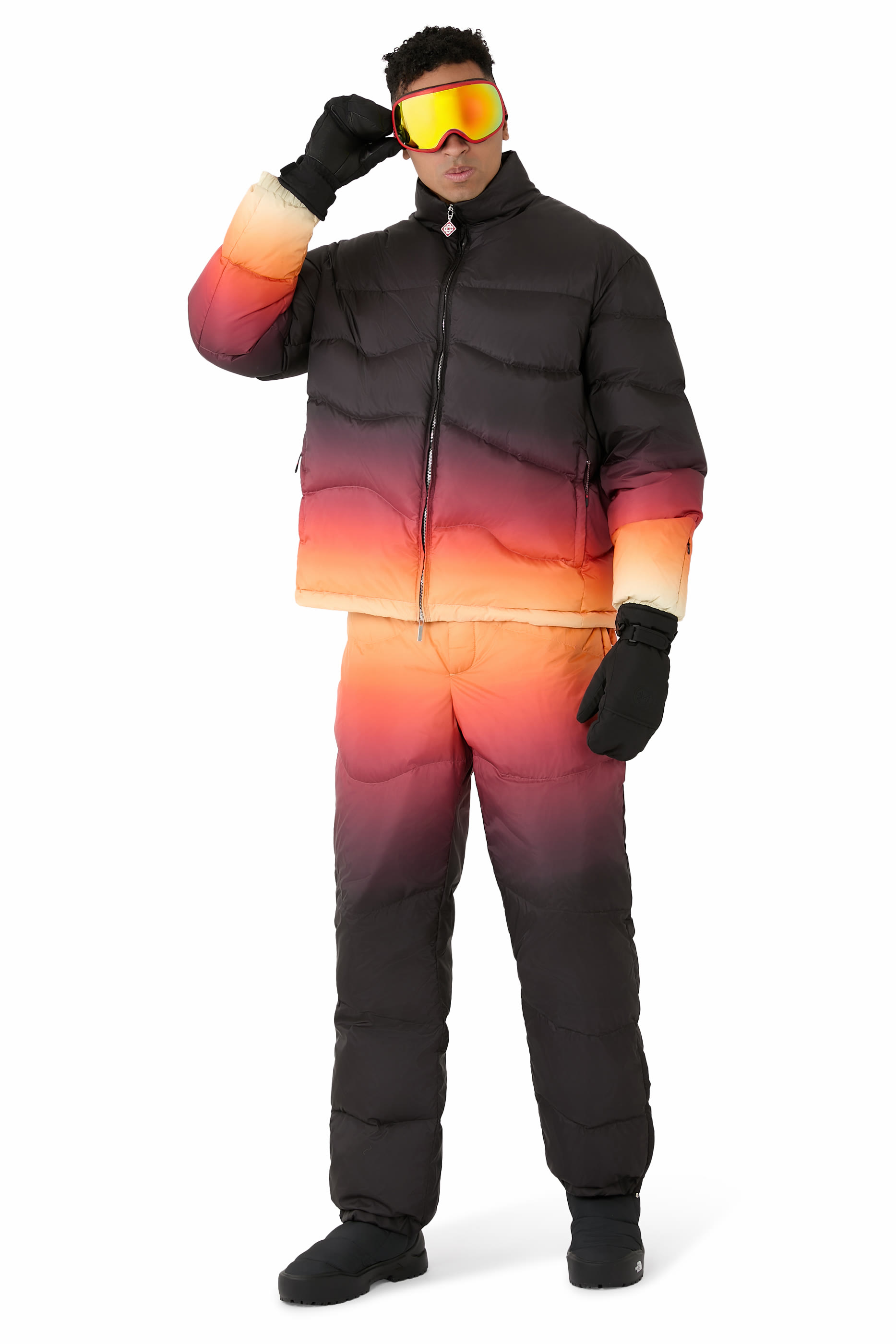 بنطال مبطن بلون متدرج نايلون