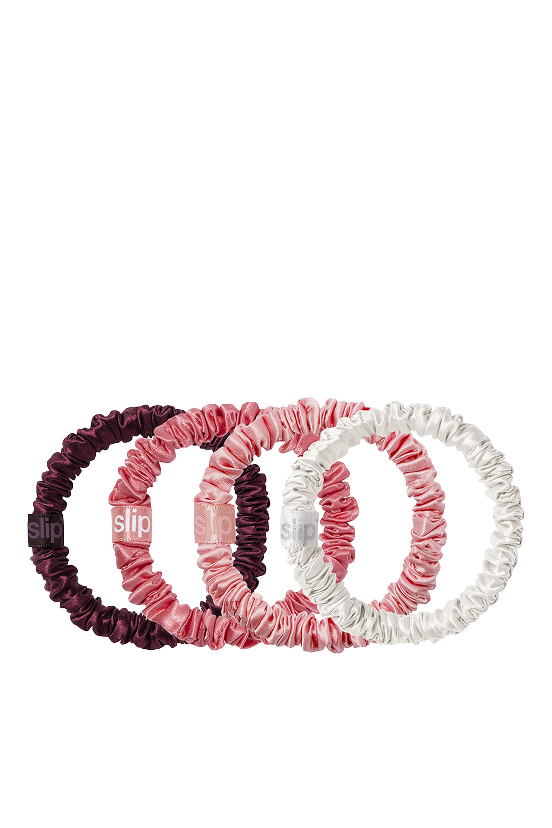 مجموعة ربطات شعر كاندي كين حرير رفيعة في عبوة بتصميم زينة لشجرة الكريسماس، 4 قطع