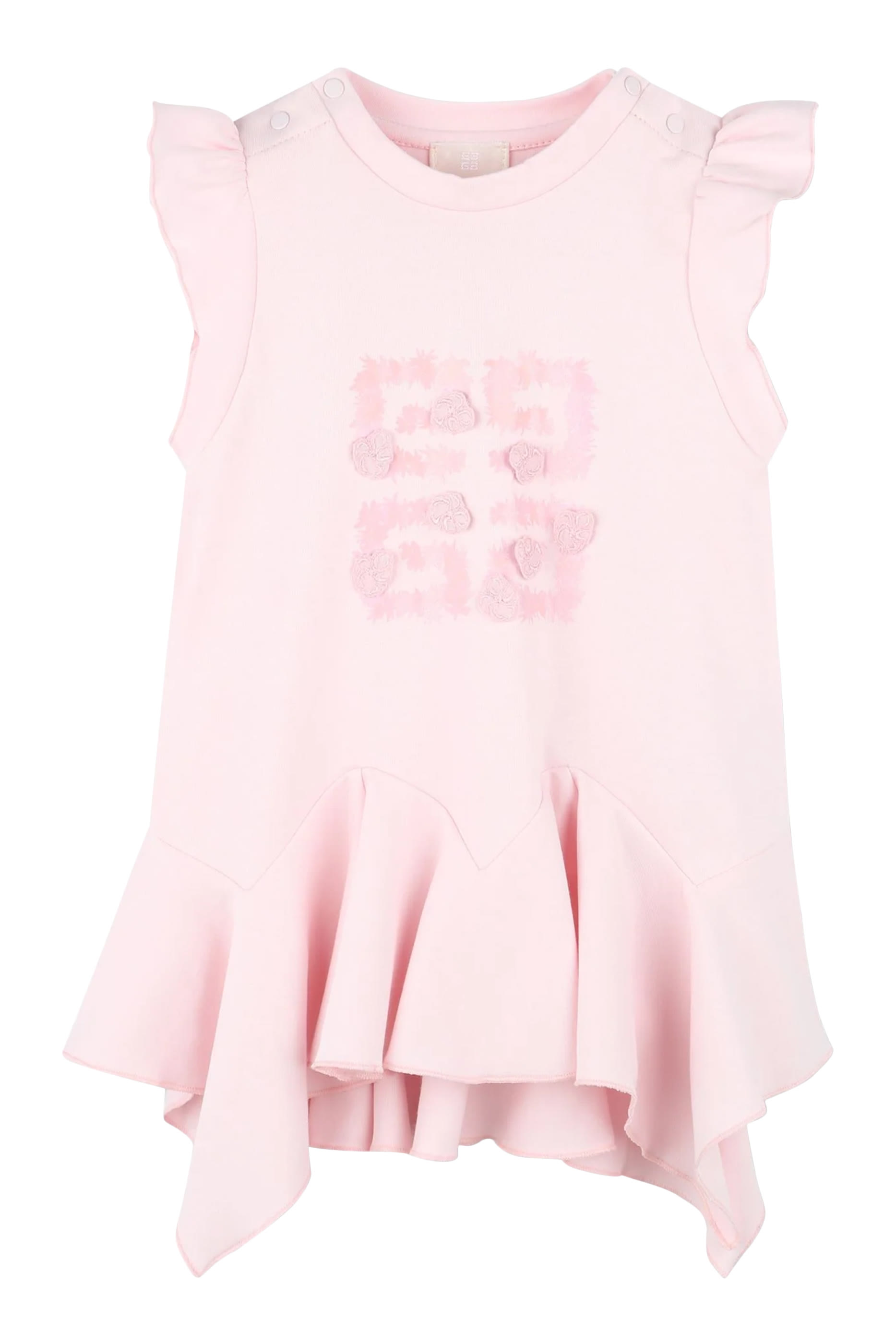 فستان بشعار الماركة في الأمام والخلف للأطفال