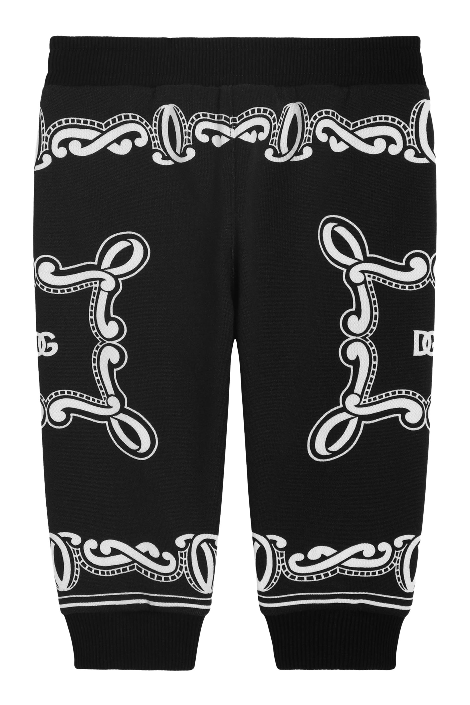 بنطال رياضي بنقشة باندانا قطن صوف للأطفال