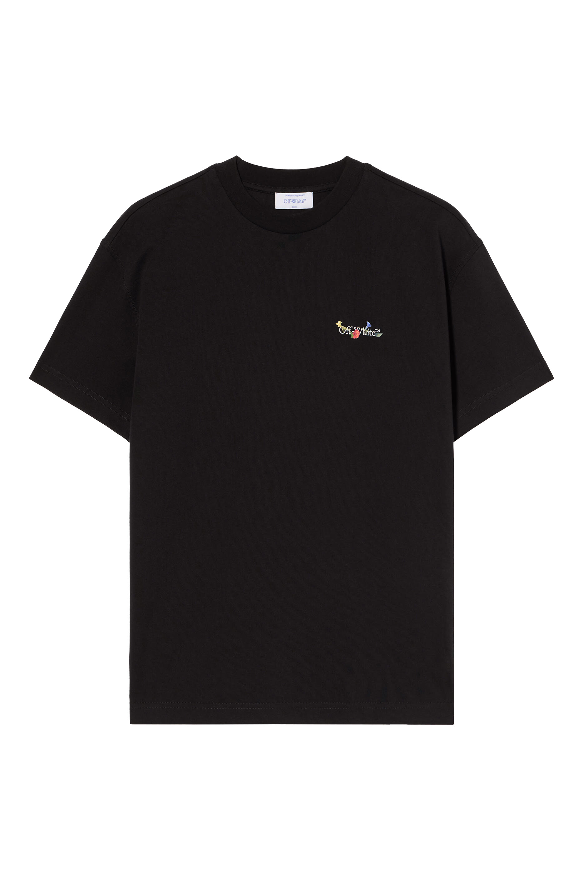 تيشيرت بقصة عادية مزين بشعار الماركة