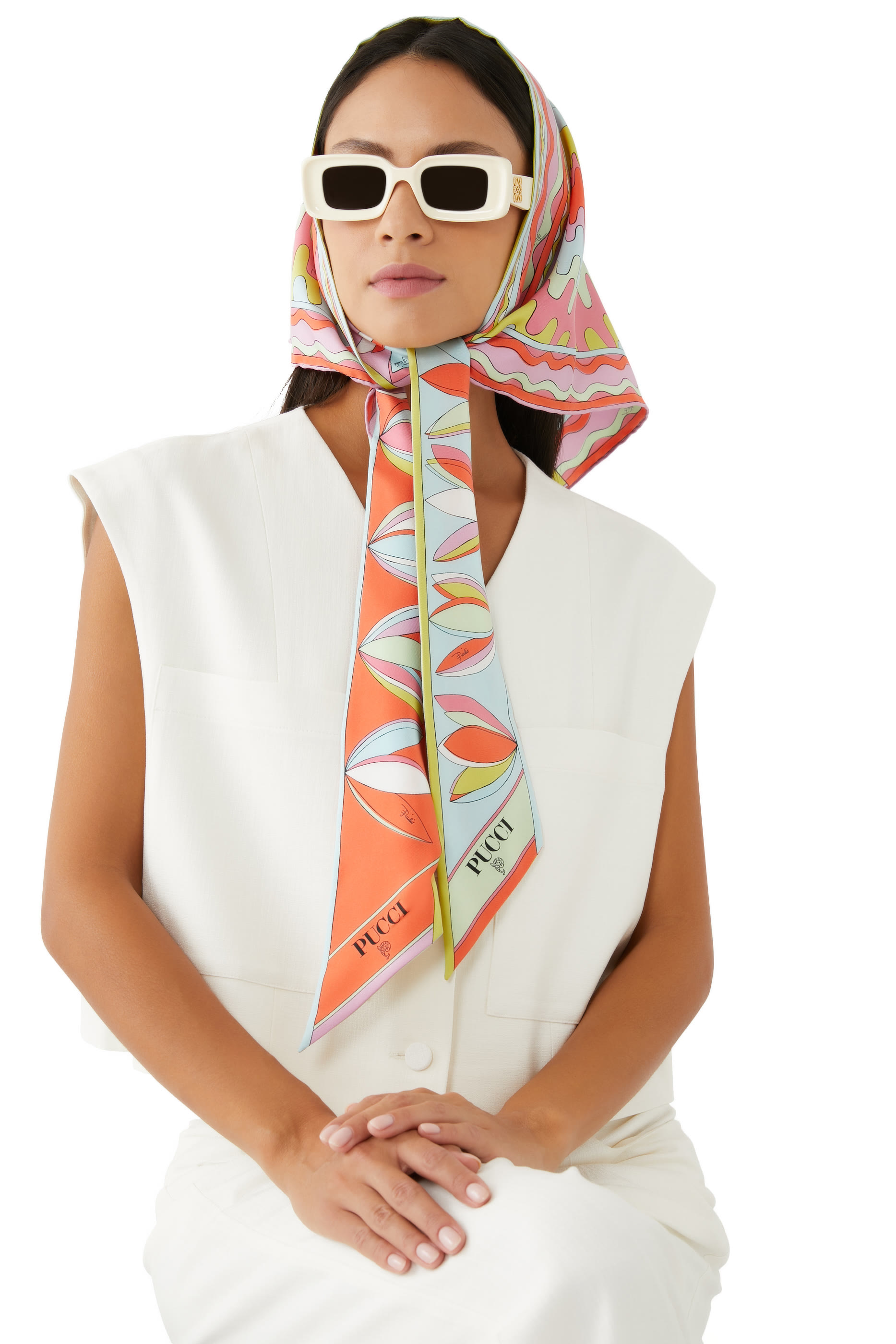 وشاح بنقشة بيرساجليو حرير تويل