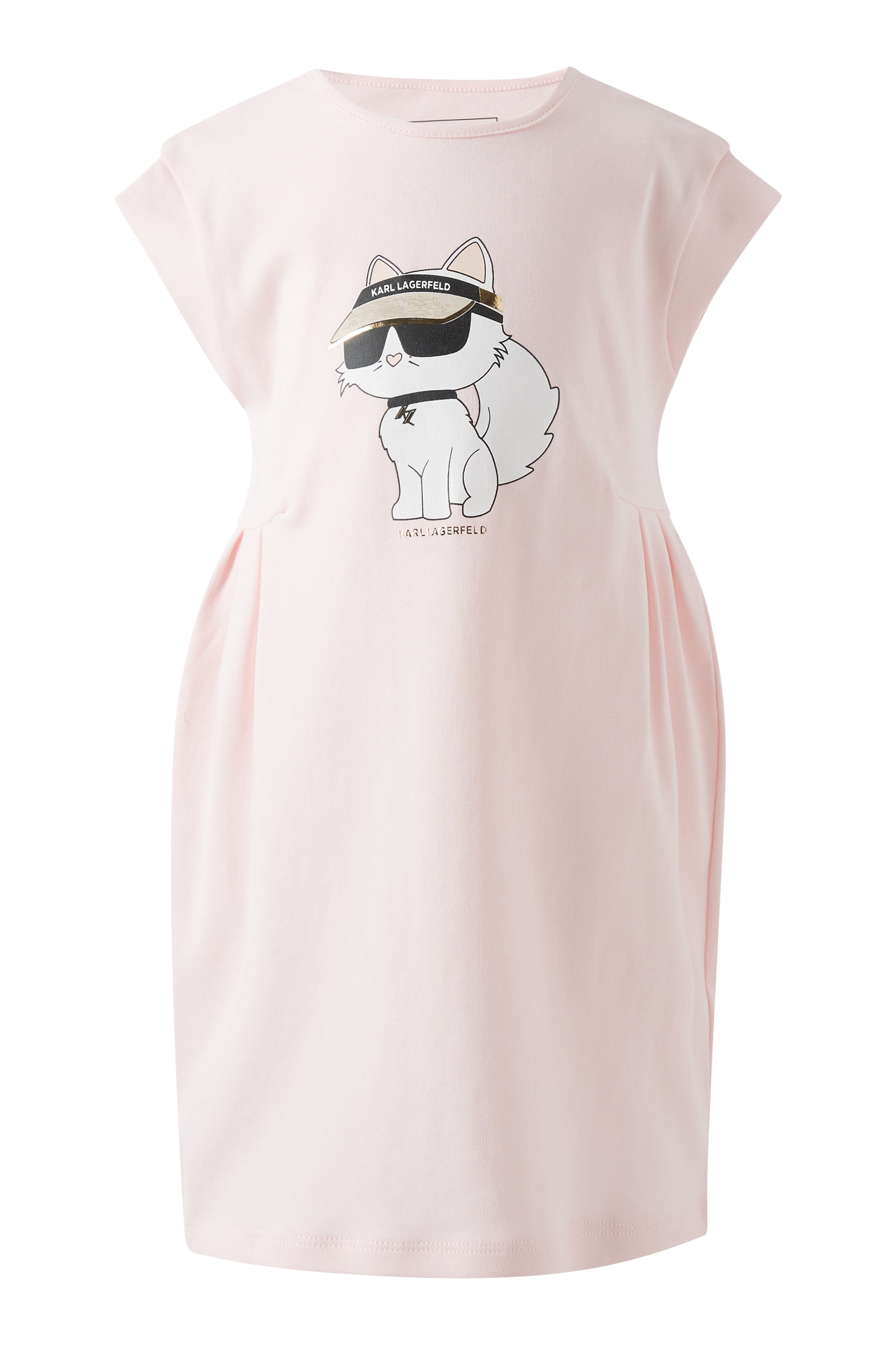 فستان بنقشة غرافيكية قطن للأطفال