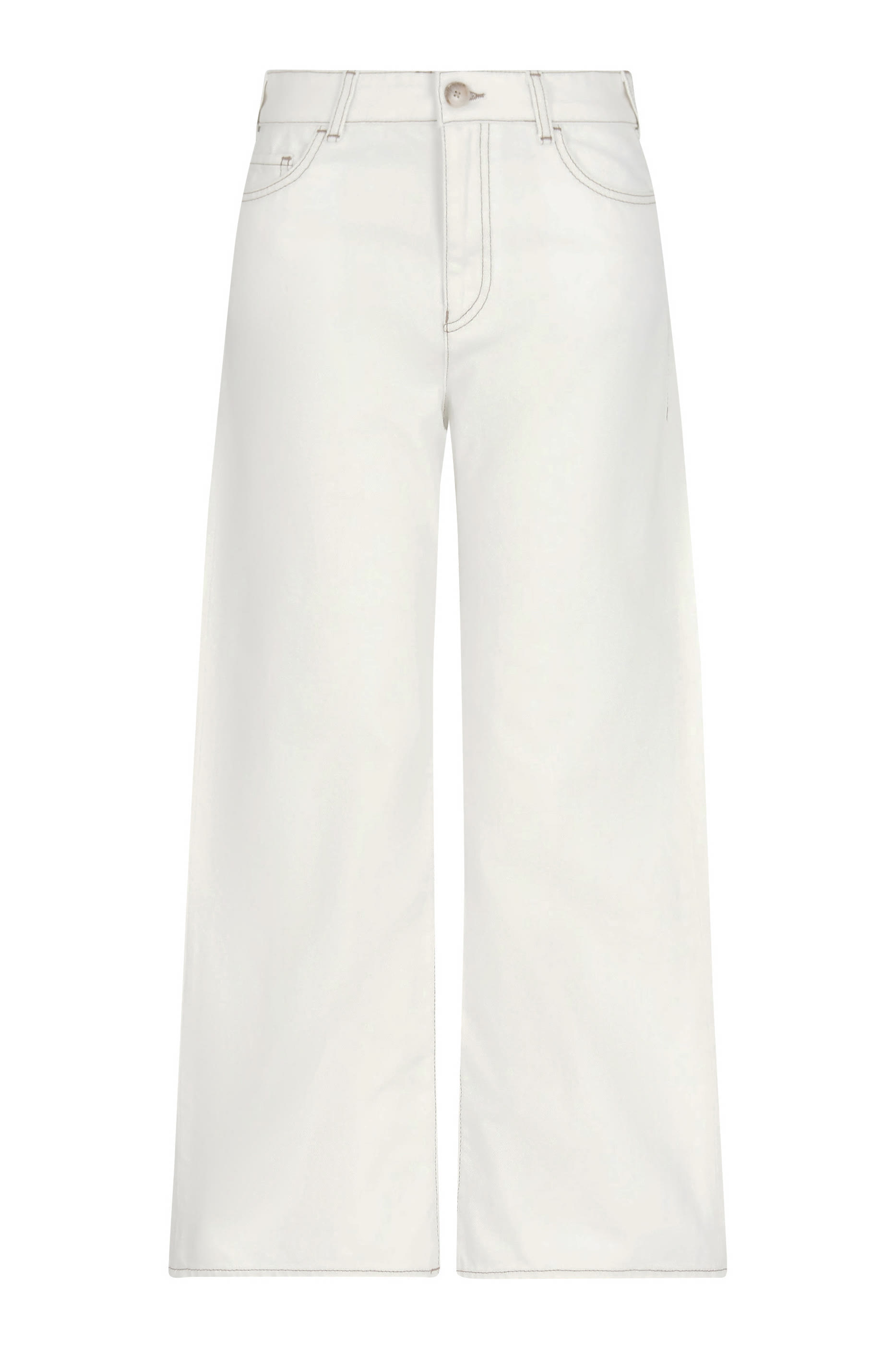 بنطال جينز بقصة ساق واسعة