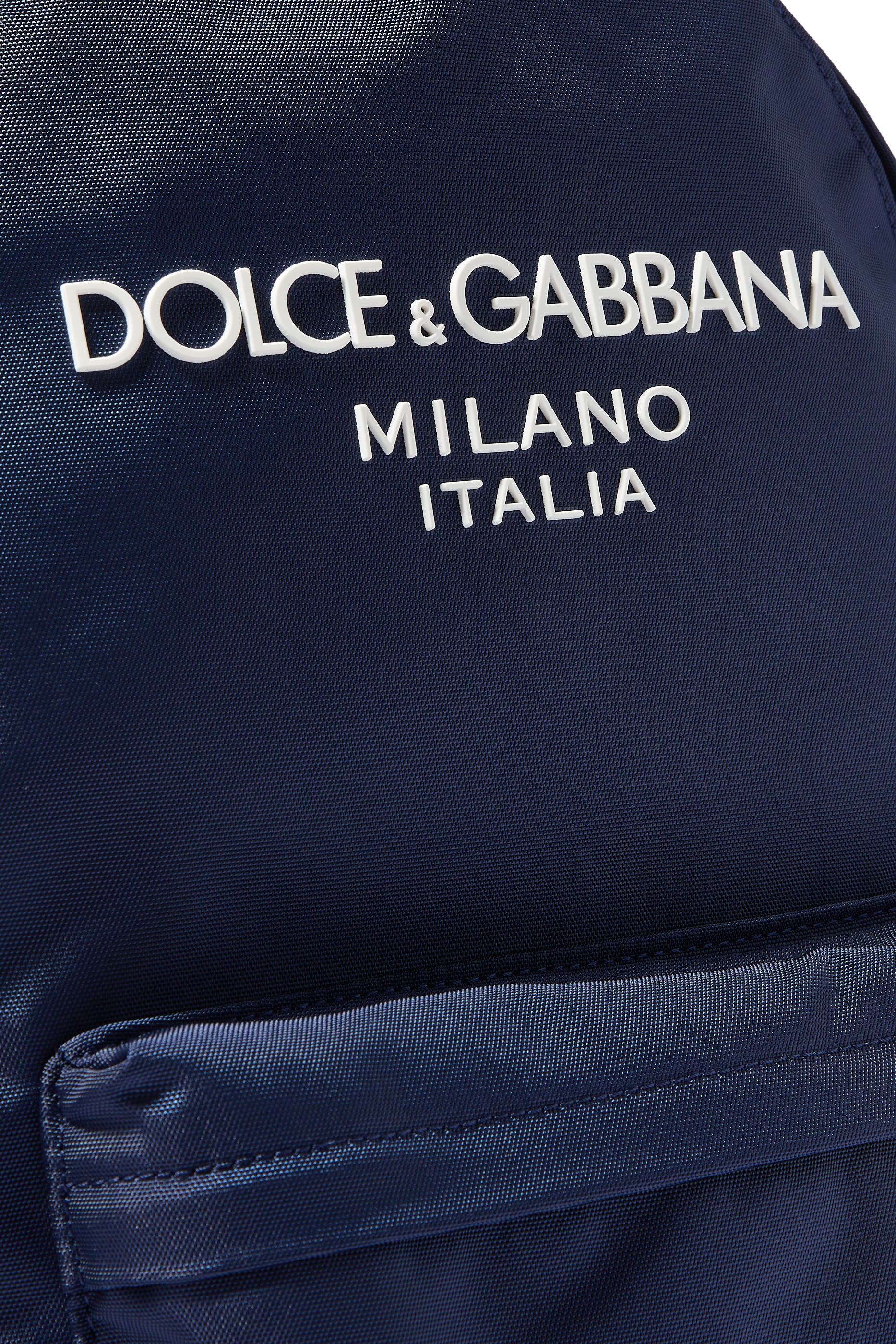 حقيبة ظهر بطبعة غرافيكية بشعار الماركة نايلون للأطفال