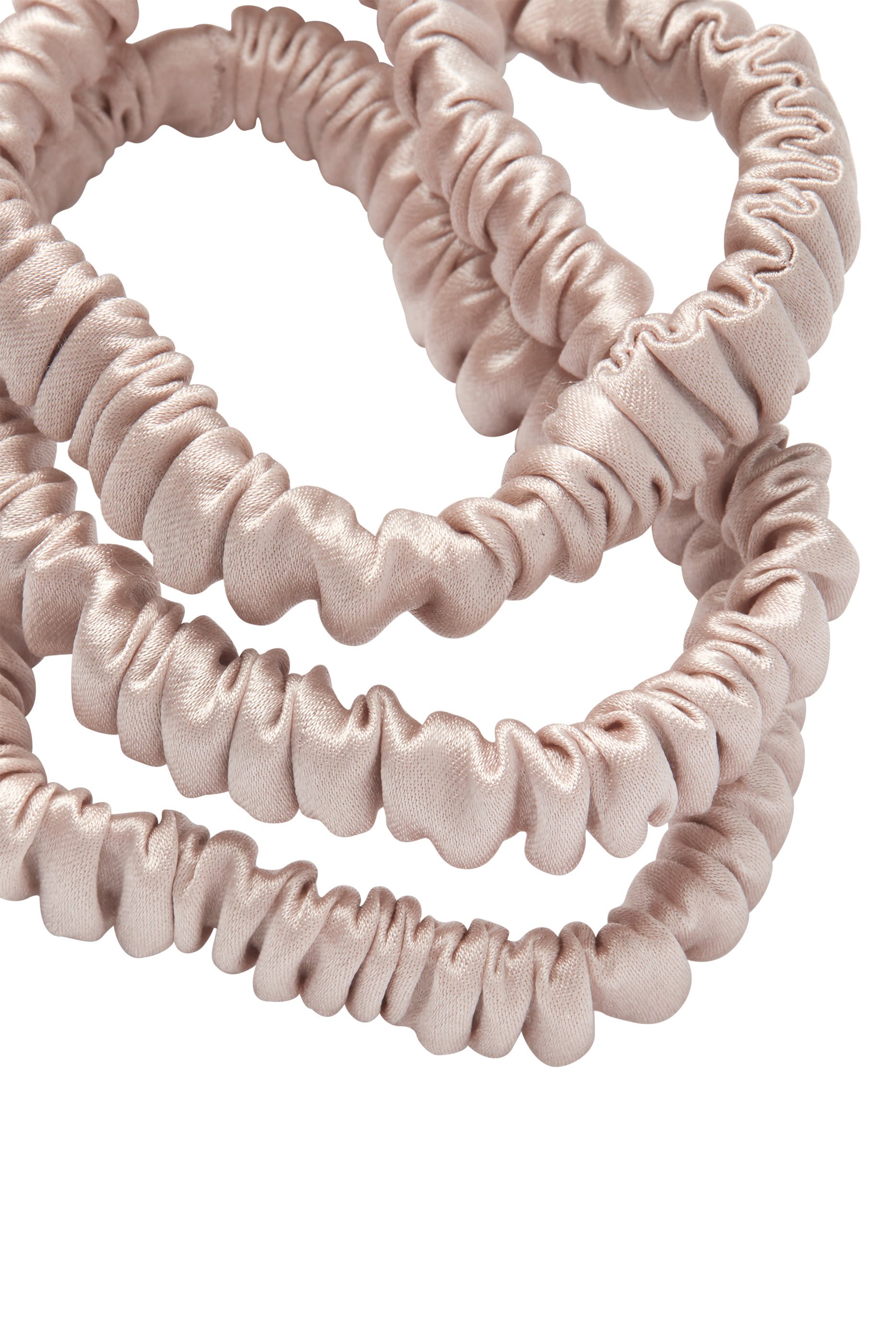 مجموعة رباط شعر للنوم حرير لامع، 3 قطع