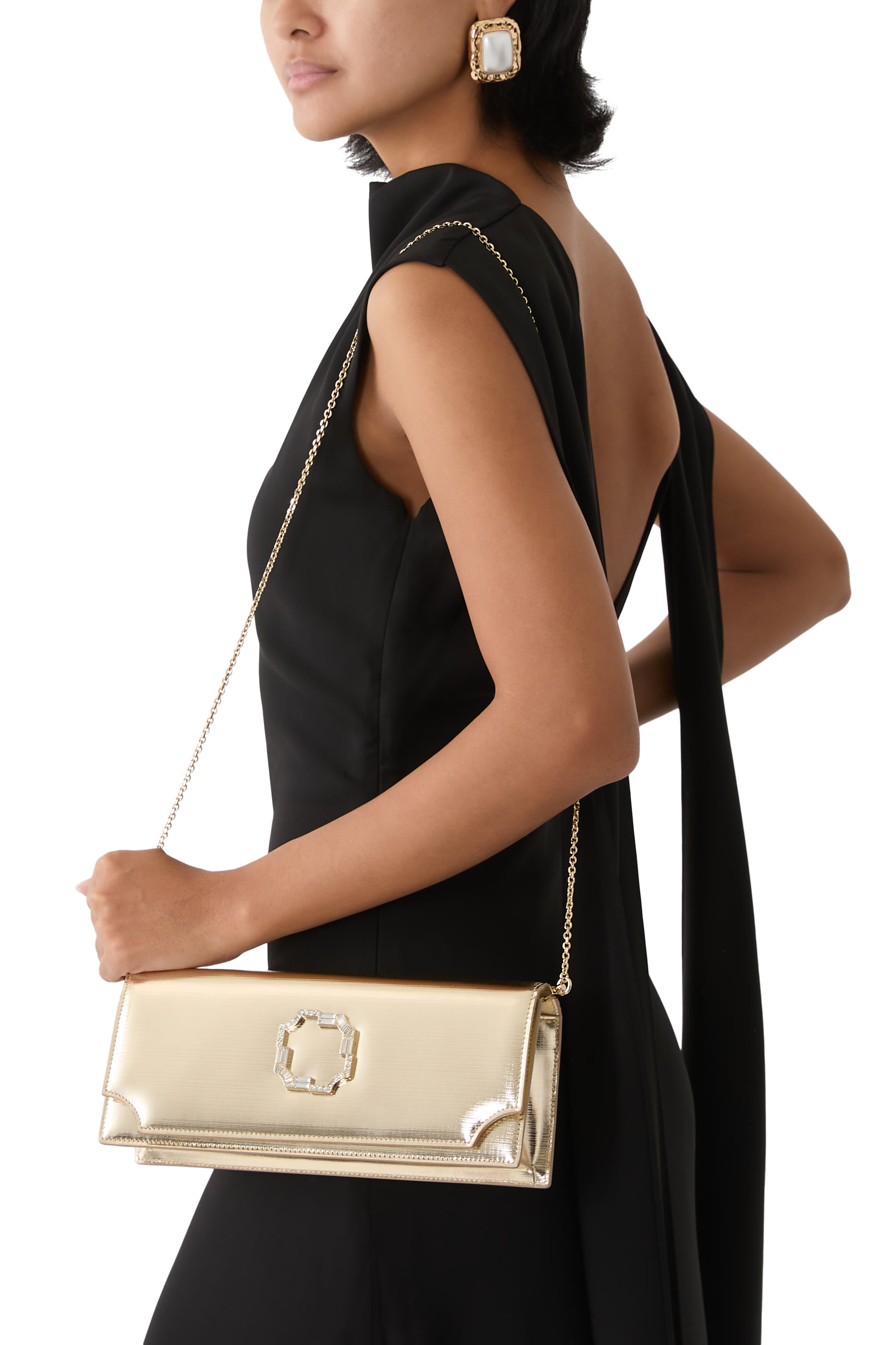 حقيبة كلاتش فيفيان جلد