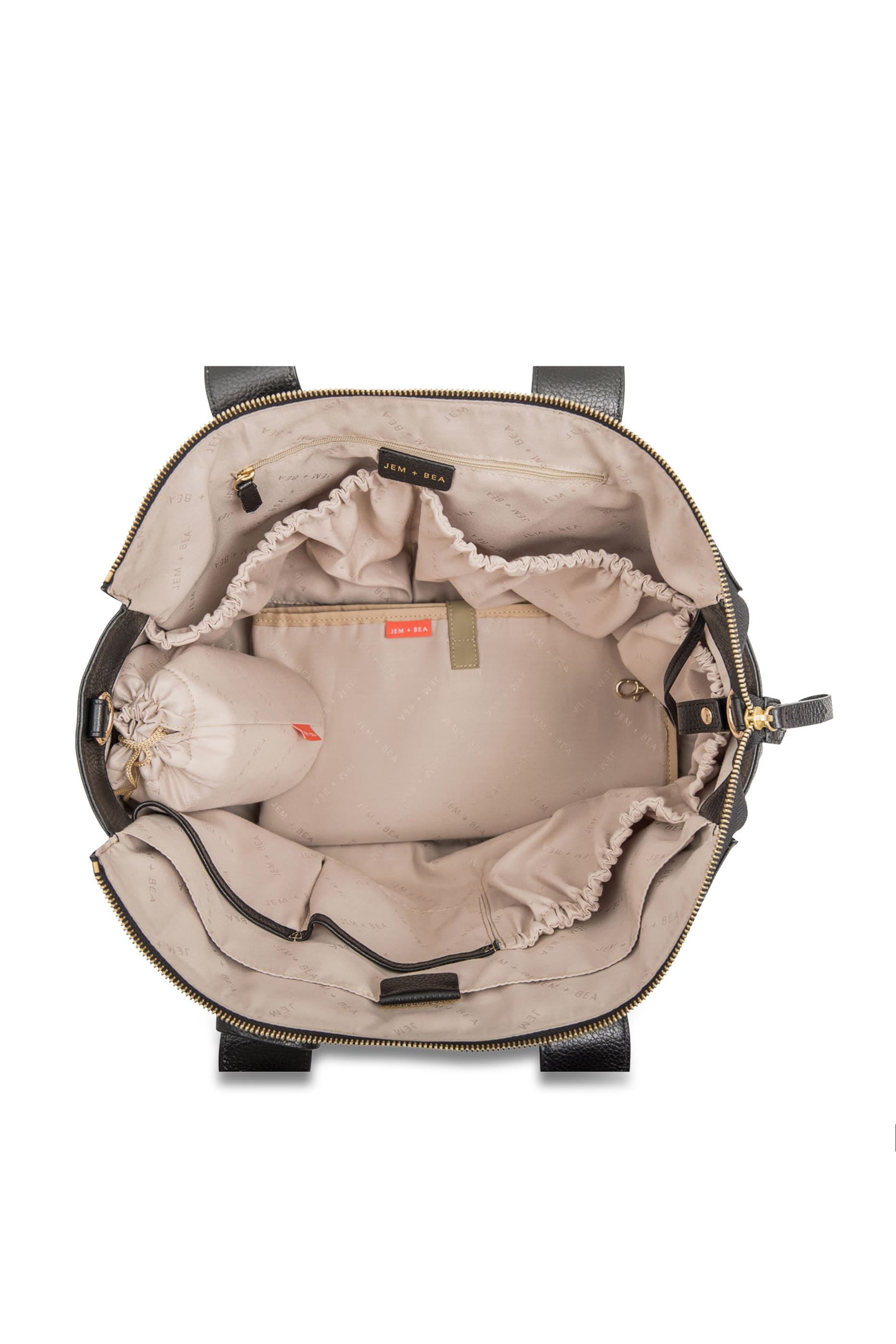 حقيبة تغيير الحفاضات جميما جلد