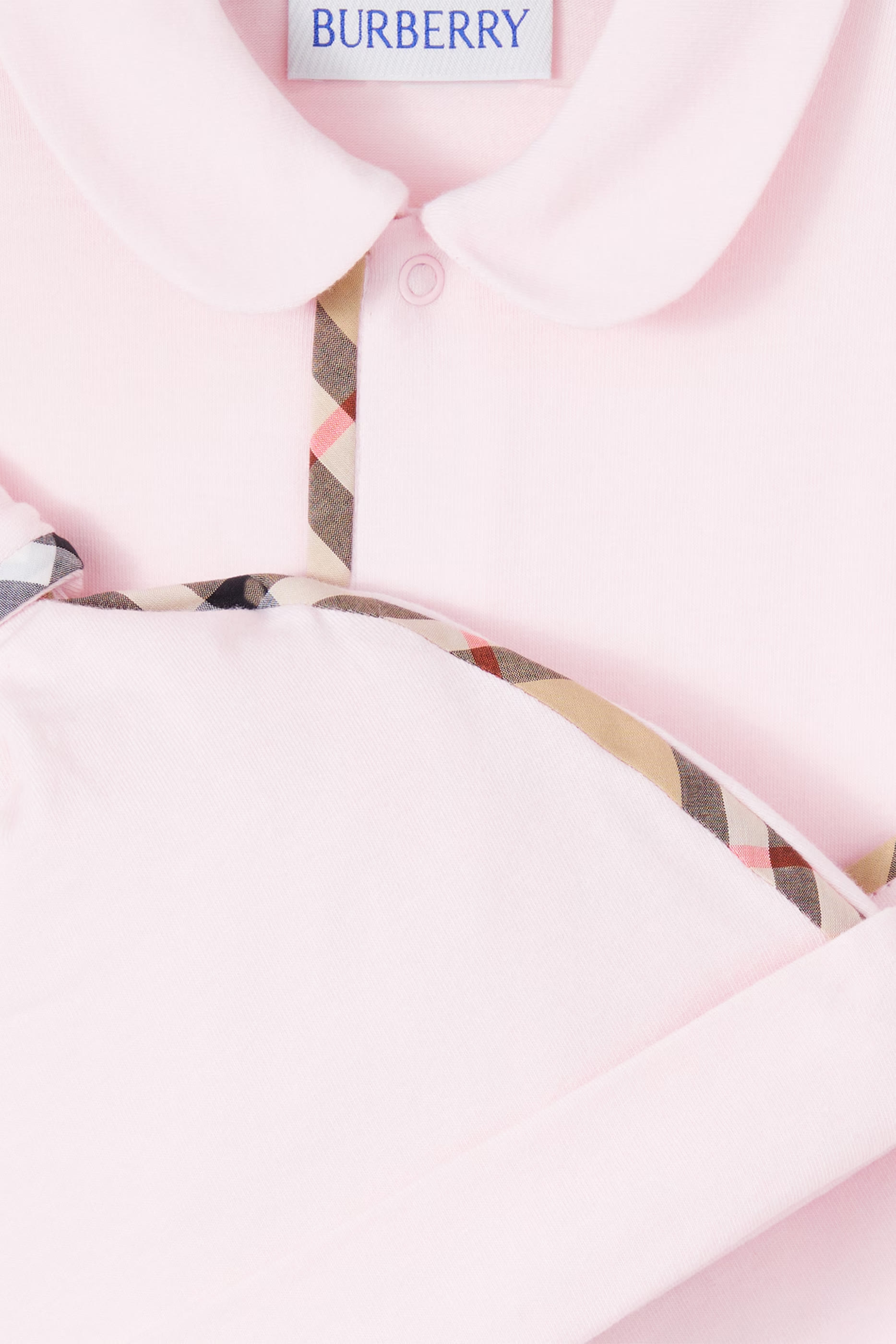 طقم لباس بتصميم قطعة واحدة، مريلة وقبعة بيني للأطفال