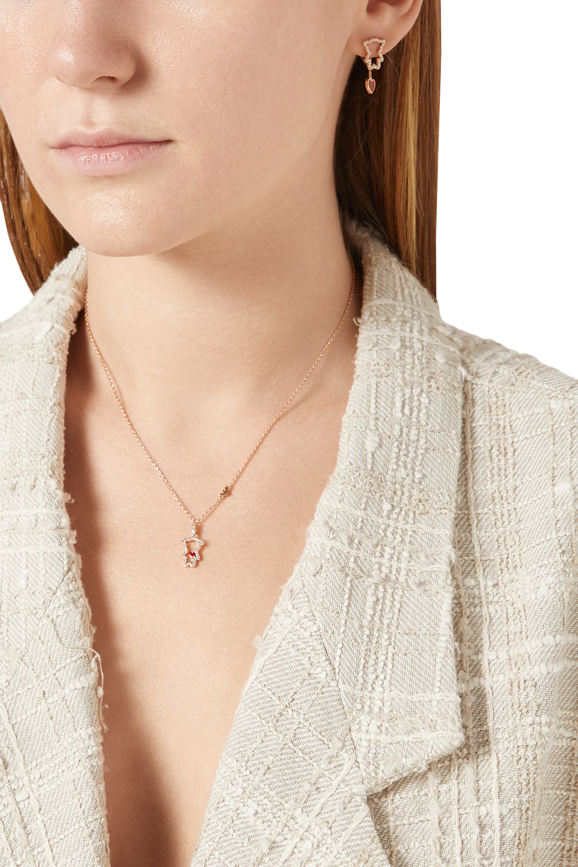 أقراط نحاس مرصع