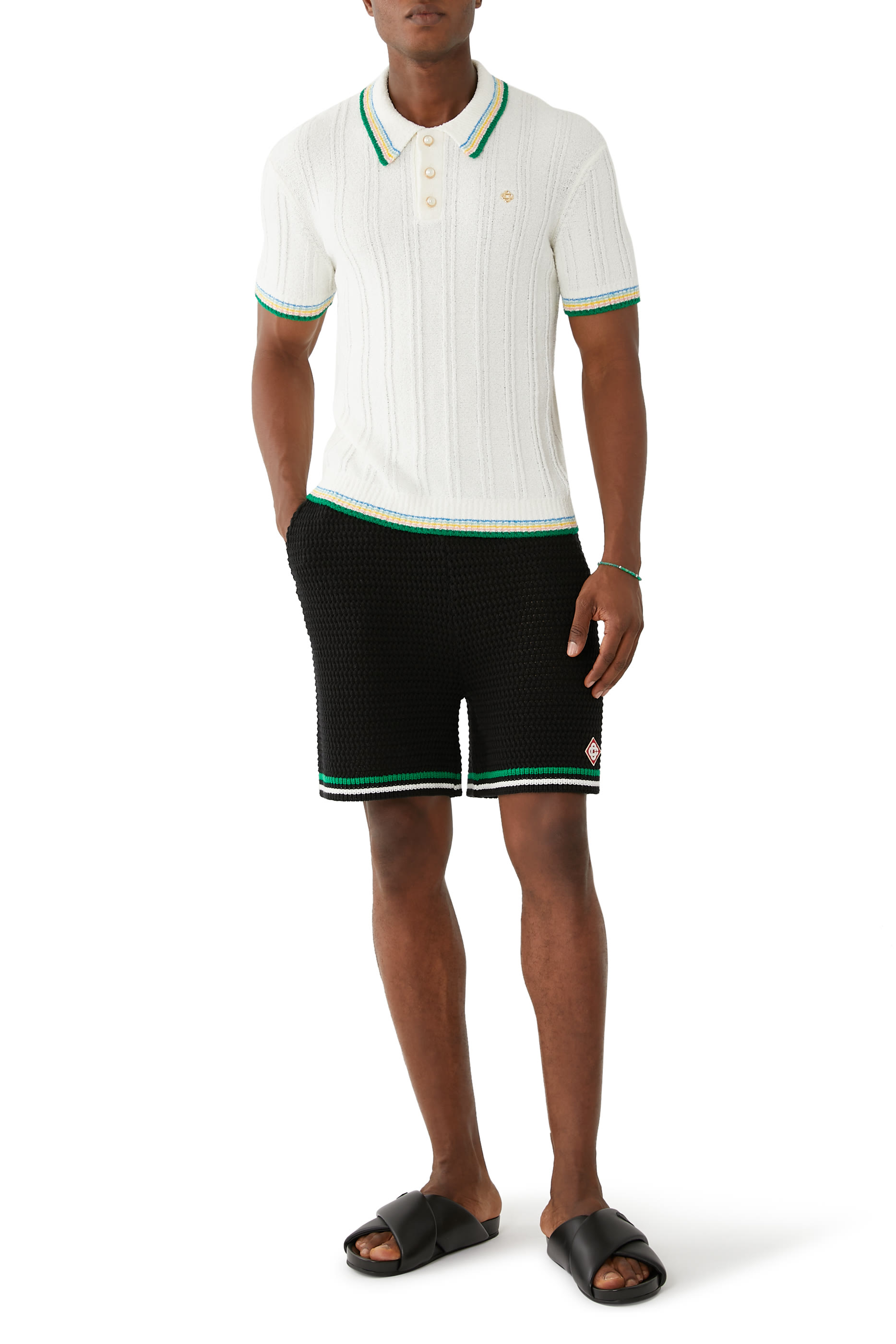 قميص بولو بوكليه بتصميم مضلع