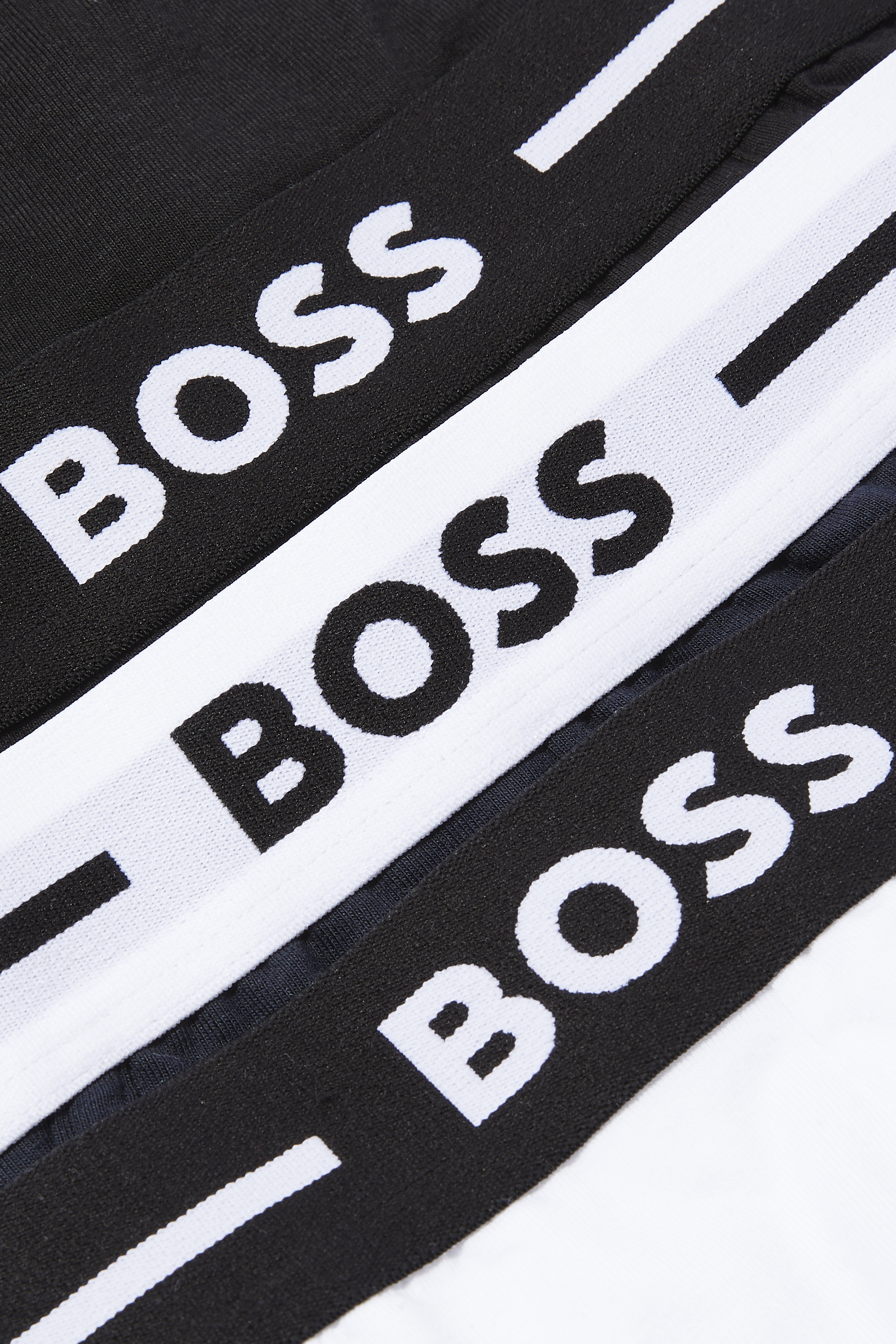 طقم سراويل داخلية بشعار الماركة قطن، 3 قطع