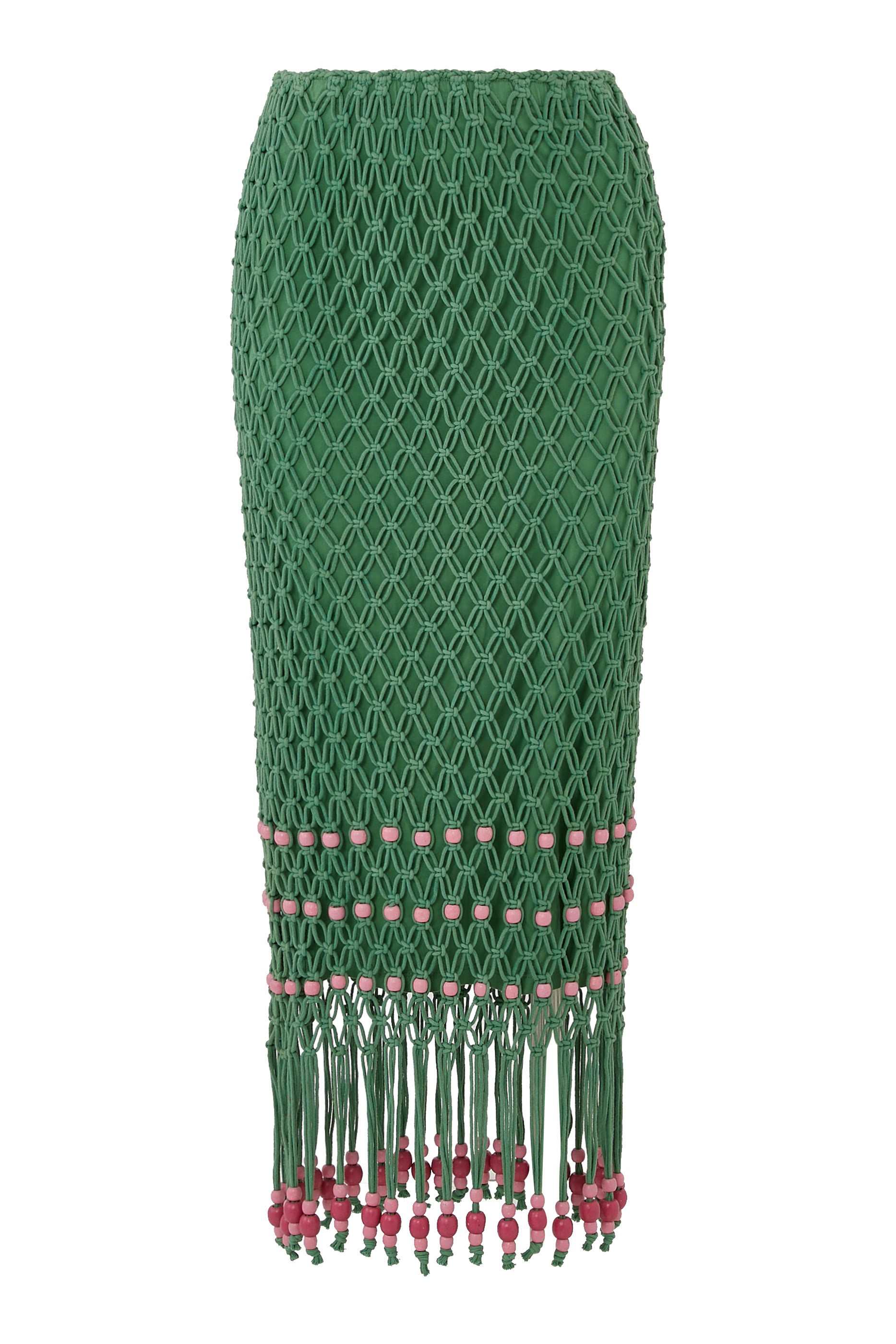 Reis Beaded Macrame Skirt