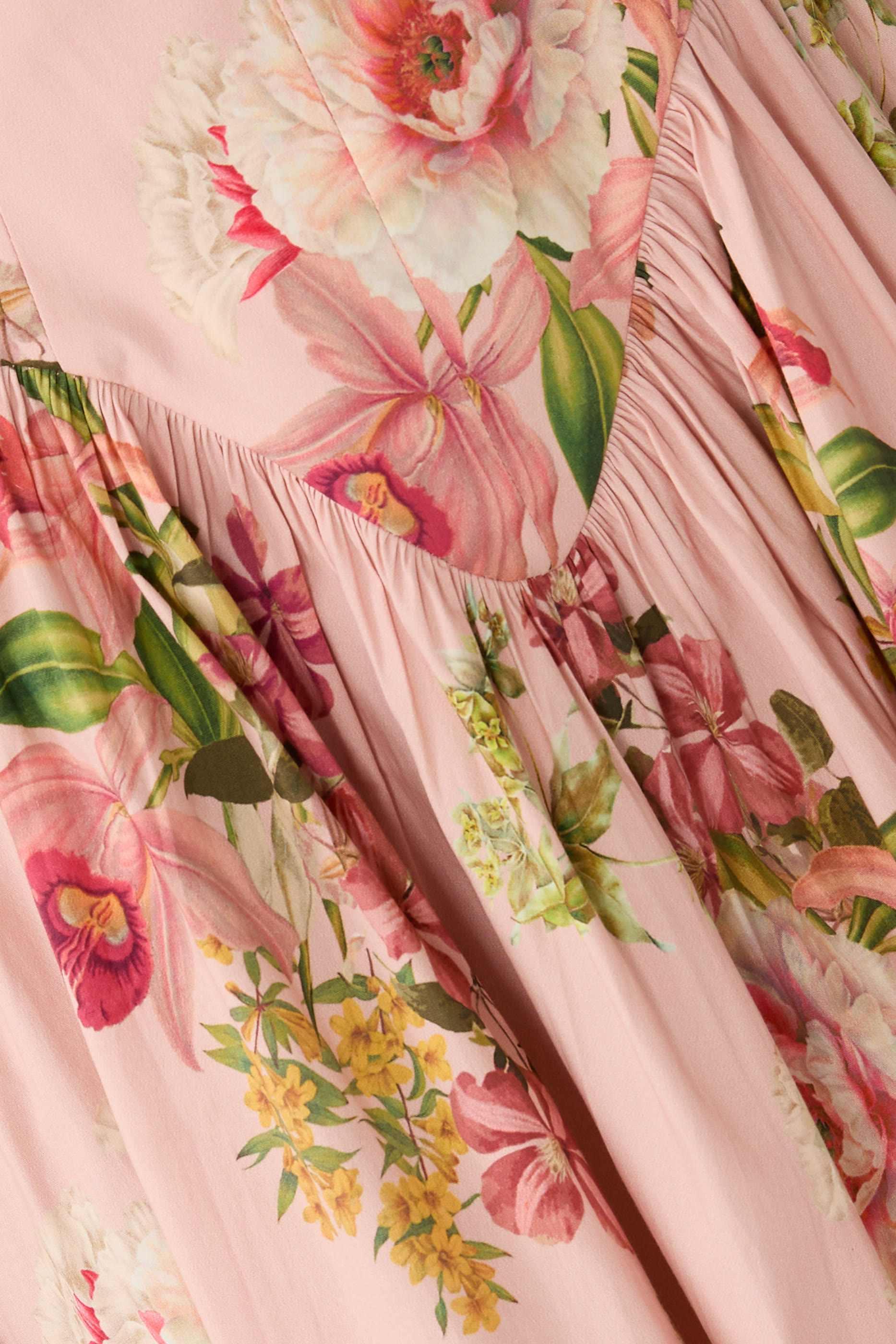 Floral Corseted Midi Dress