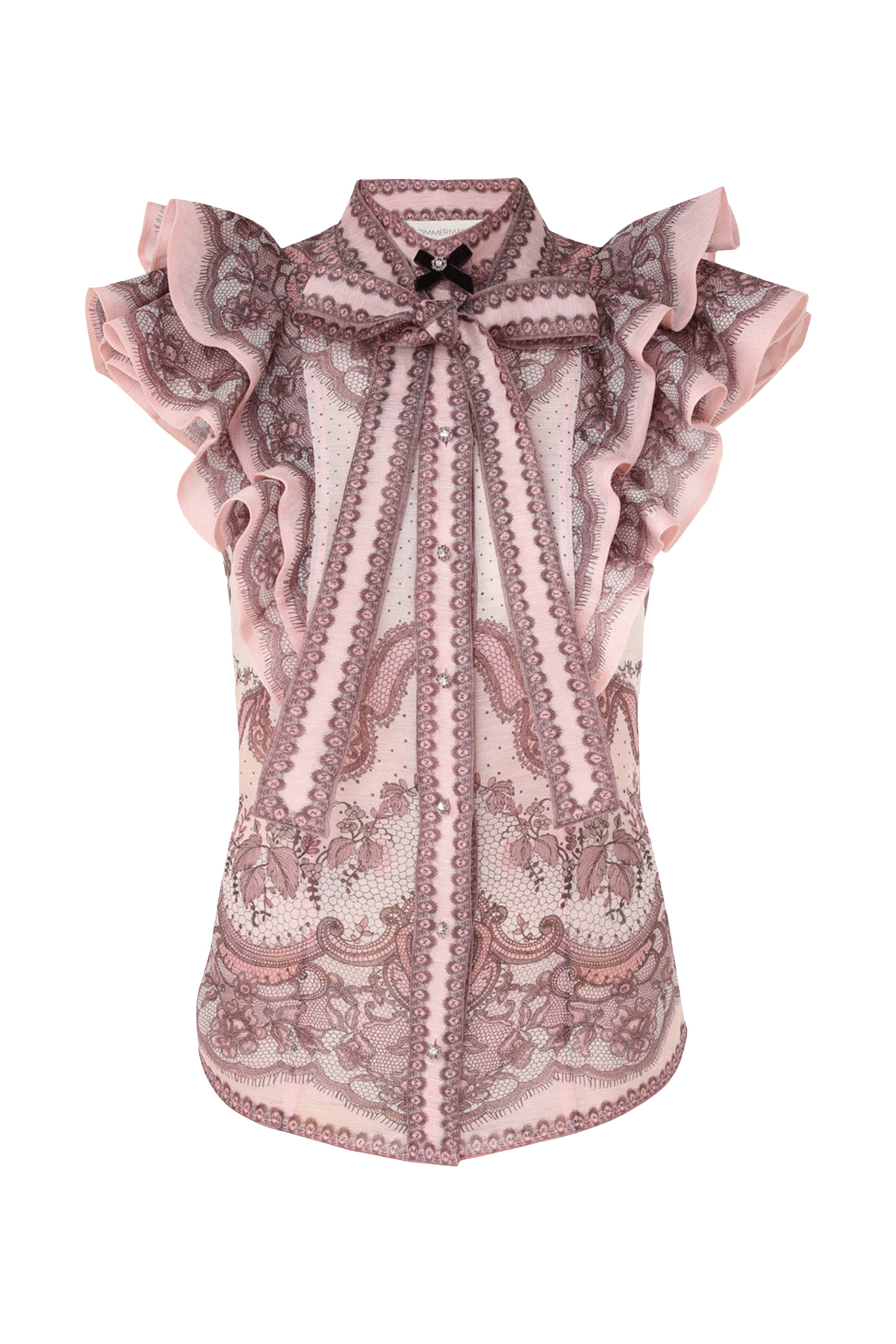 بلوزة كراش بقصة ضيقة بكشكش