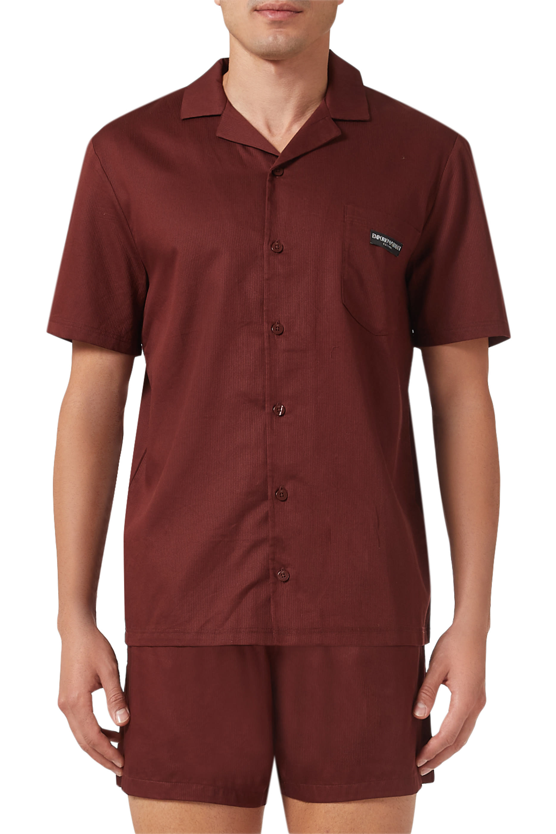 طقم بيجامة بشعار الماركة