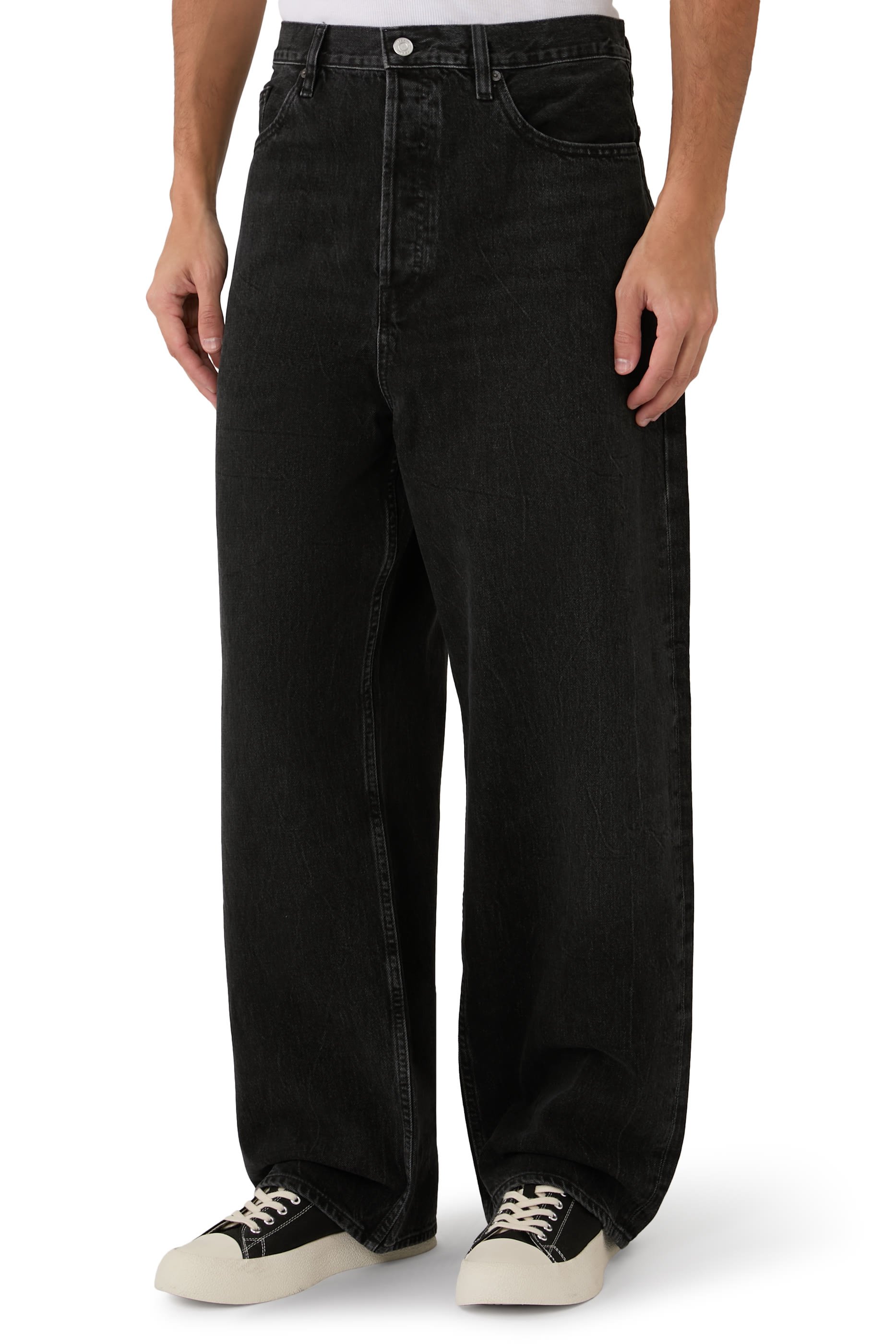 بنطال جينز فضفاض دنيم